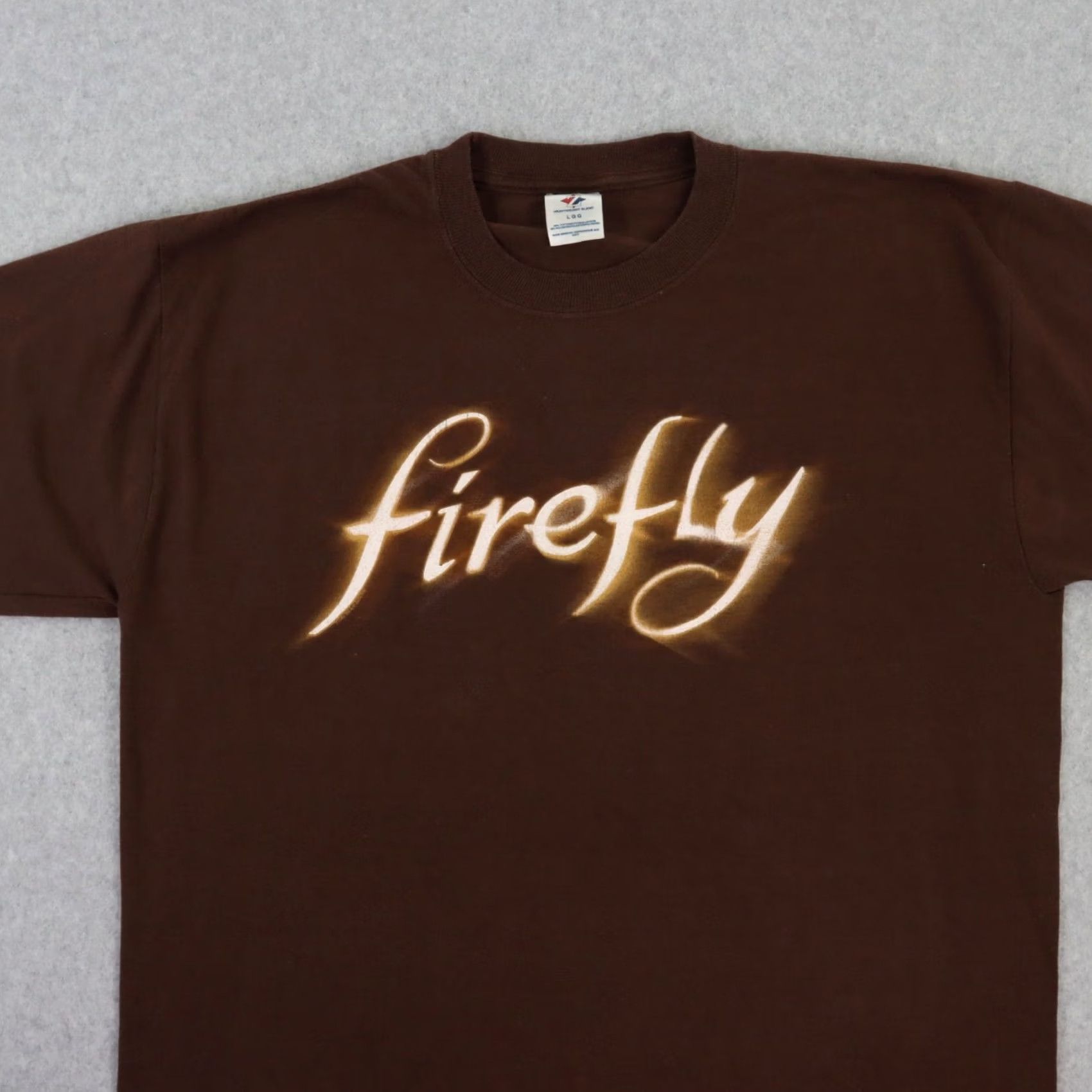 Jerzees Firefly TV Show Serenity Mens LARGE IN Brown T-Shirt RARE Size US L / EU 52-54 / 3 - 6 Thumbnail