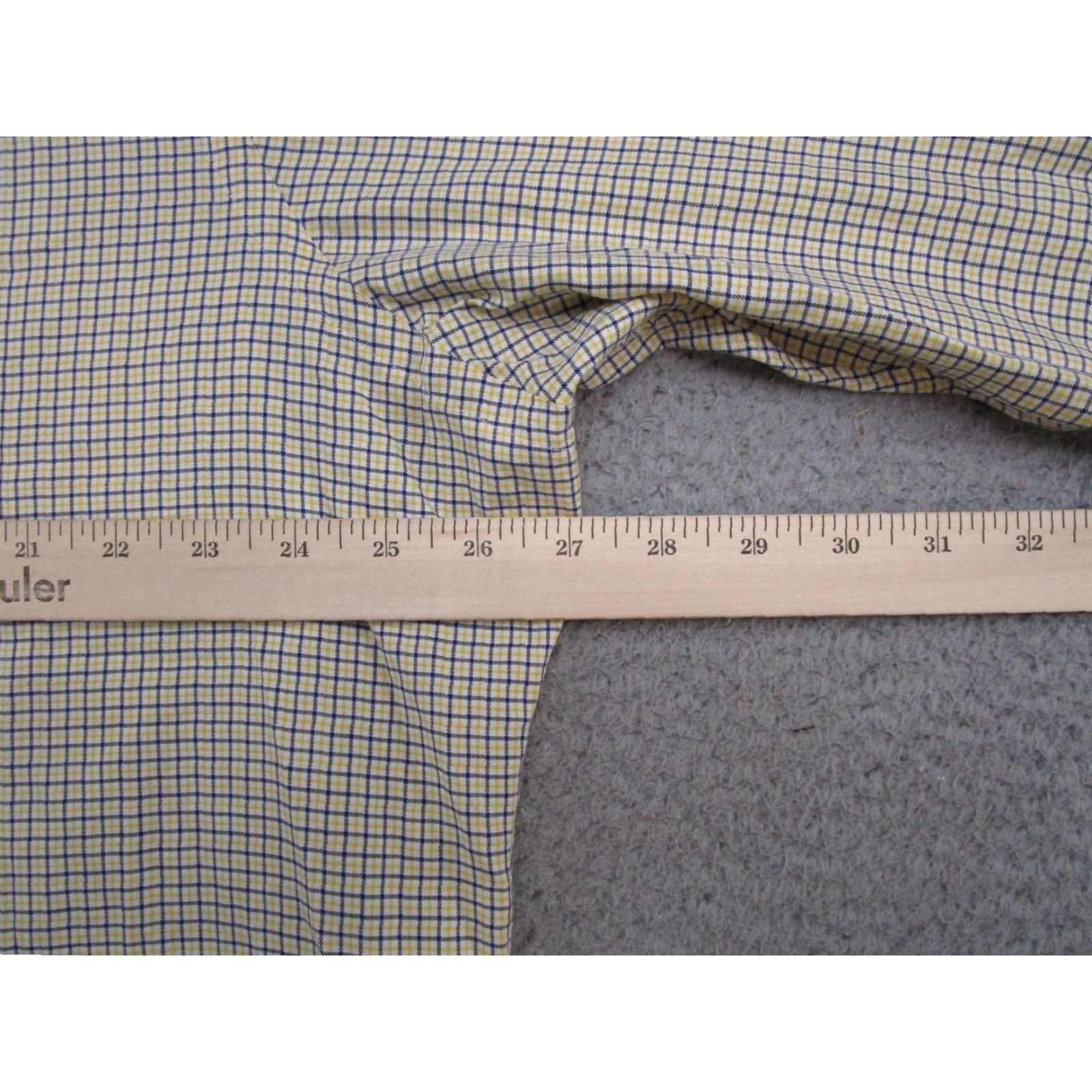Ralph Lauren Ralph Lauren Classic Fit Long Sleeve Button Up Plaid Shirt Mens XL Yellow Size US XL / EU 56 / 4 - 5 Thumbnail