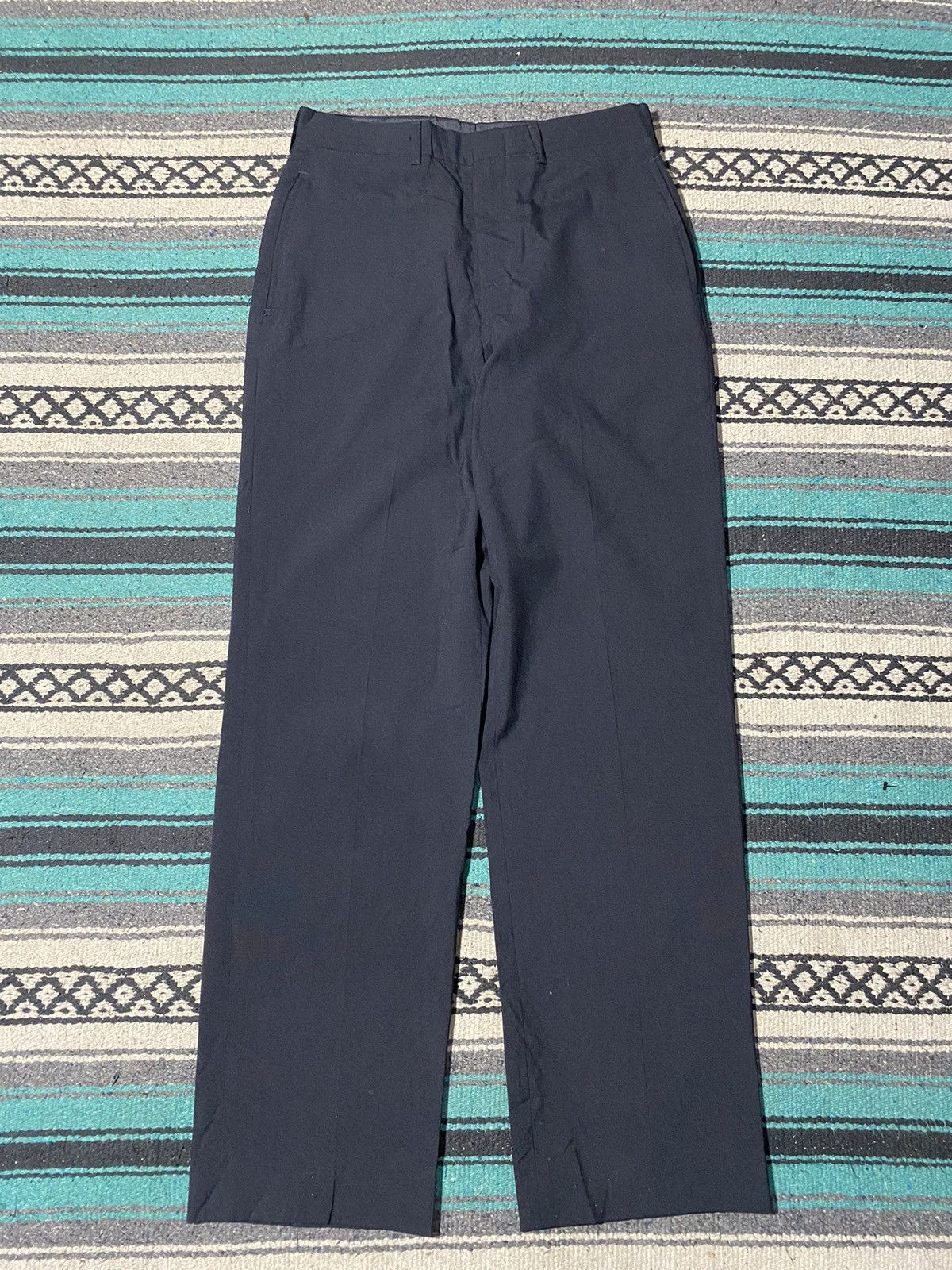 Vintage 1990s Repro Watauga Apparel US Navy Men's Poly Wool Trousers Size US 30 / EU 46 - 1 Thumbnail