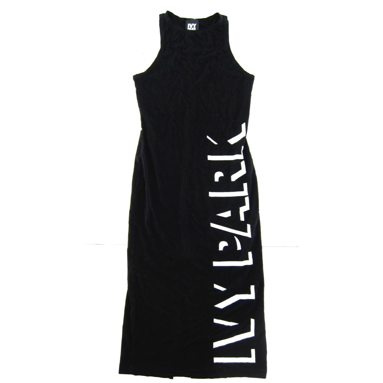 Ivy Park VINTAGE Adidas Ivy Park Black White Logo Stretch Sleeveless Long Maxi Tank Dress XS Size XS / US 0-2 / IT 36-38 - 2 Thumbnail