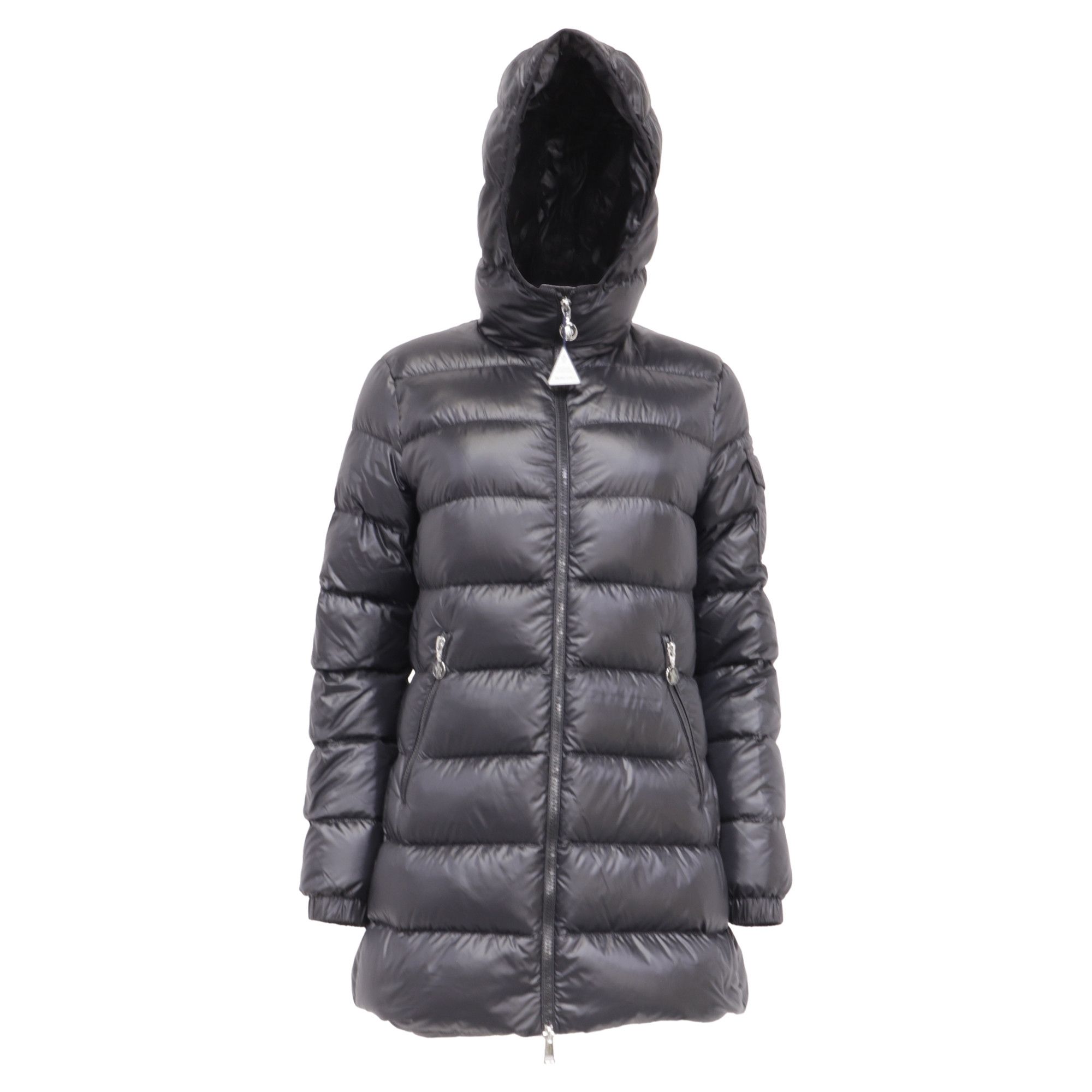 Moncler Moncler Glements Hooded Quilted Down Jacket in Black Goose D Size M / US 6-8 / IT 42-44 - 1 Thumbnail
