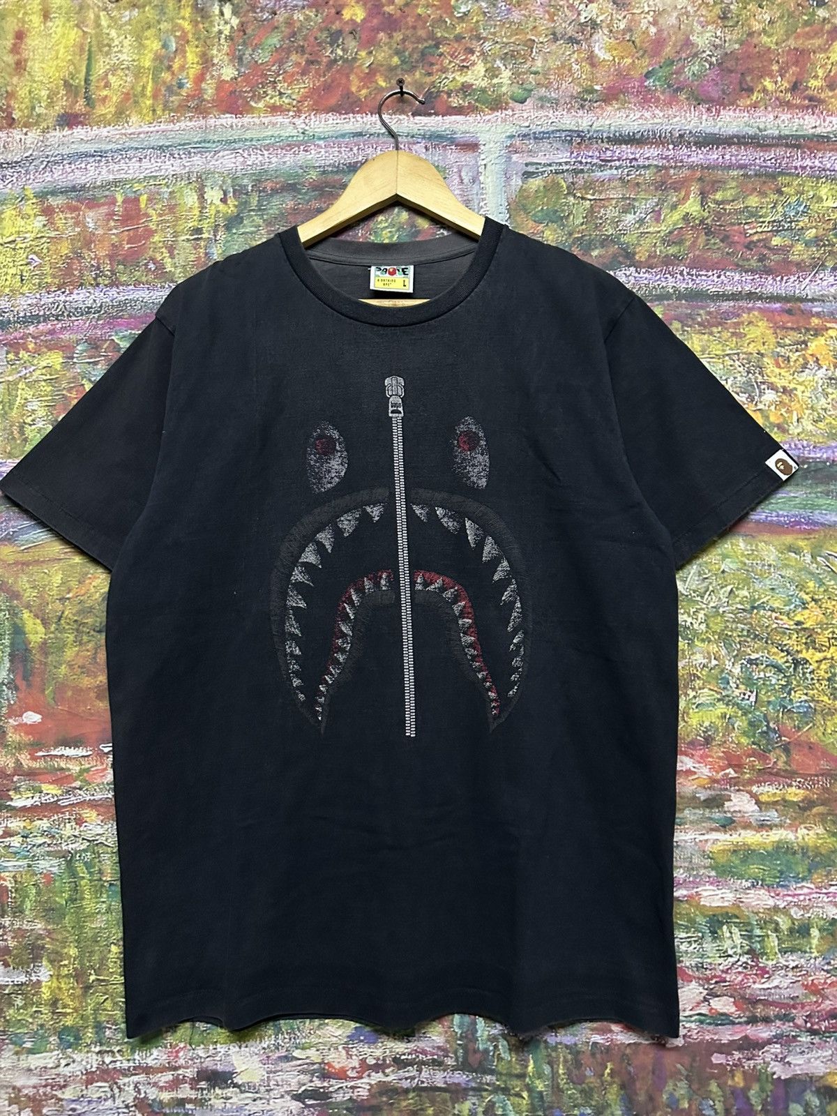 Bape Bape Shark Tee Size US L / EU 52-54 / 3 - 3 Thumbnail