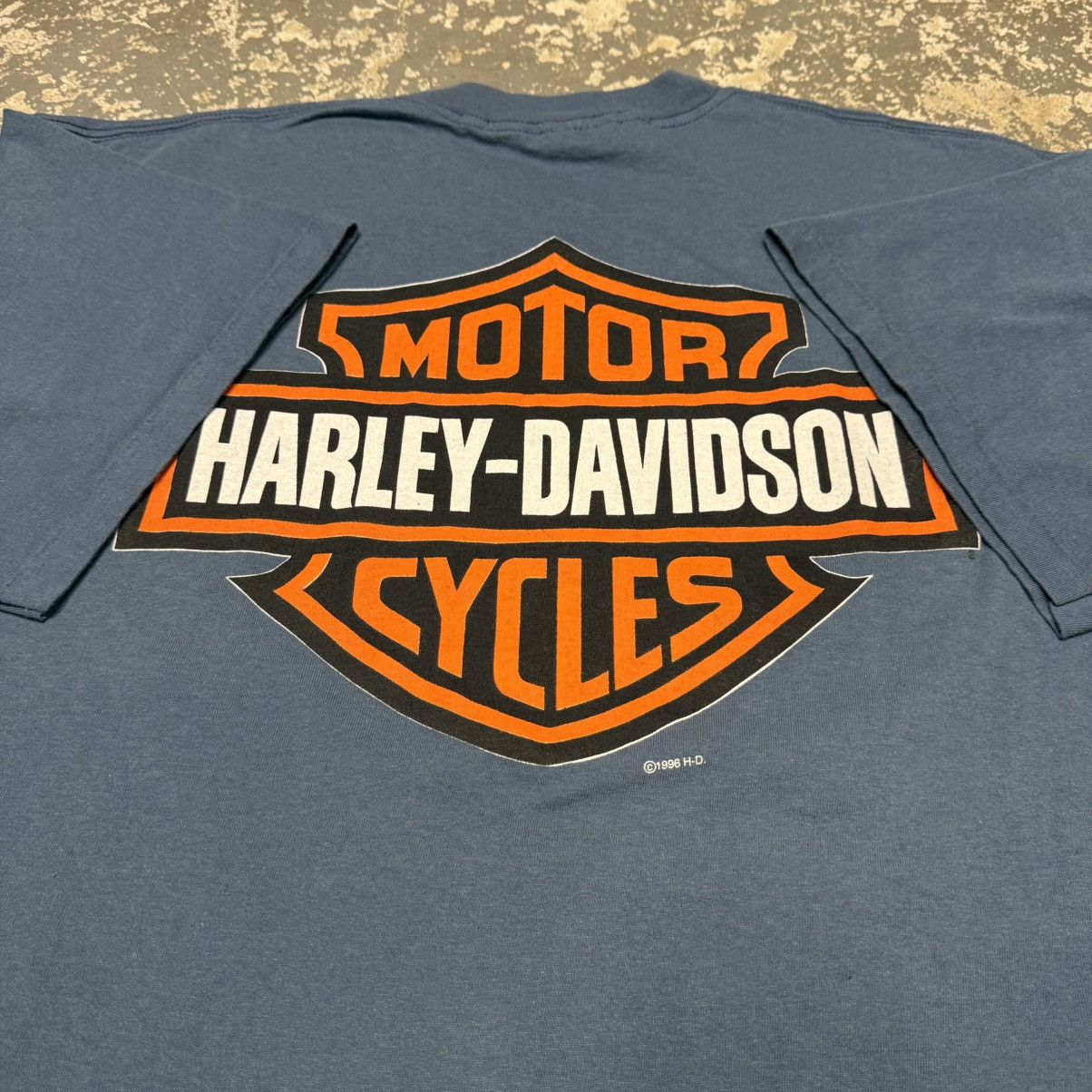Vintage Vintage Harley Davidson Home Of The Brave Eagle Tshirt Size US XL / EU 56 / 4 - 6 Thumbnail