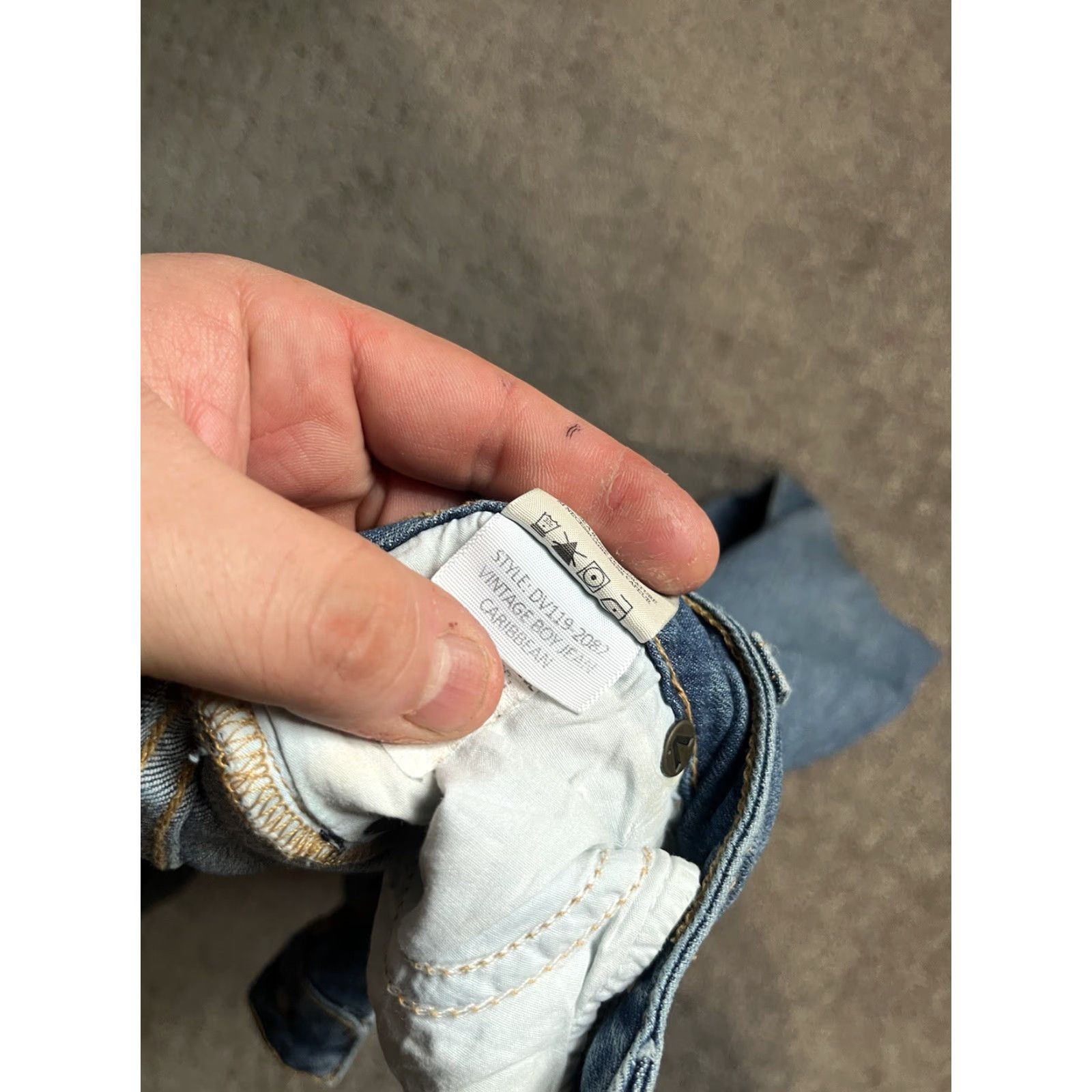 Vince Vince Vintage Boy Jean Womens Skinny Denim 28 Blue 5-Pocket Design Low Rise USA Size 28" / US 6 / IT 42 - 7 Thumbnail