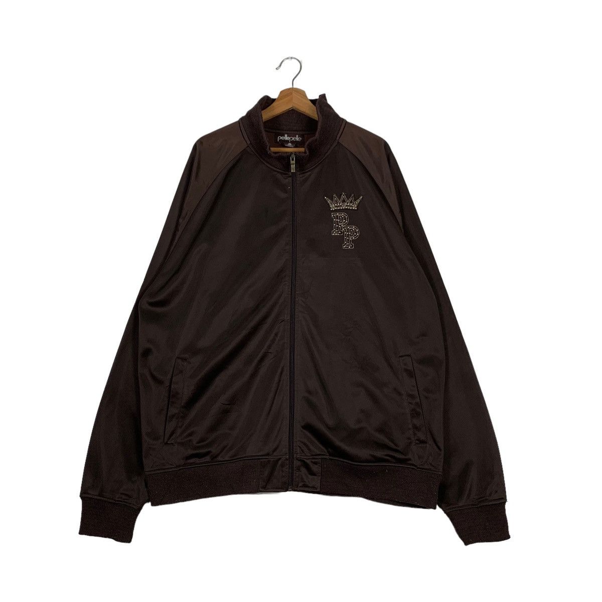 Japanese Brand PELLEPELLE MARCBUCHANAN Big Logo Sweater Jacket #0104-C6 Size US XXL / EU 58 / 5 - 3 Thumbnail
