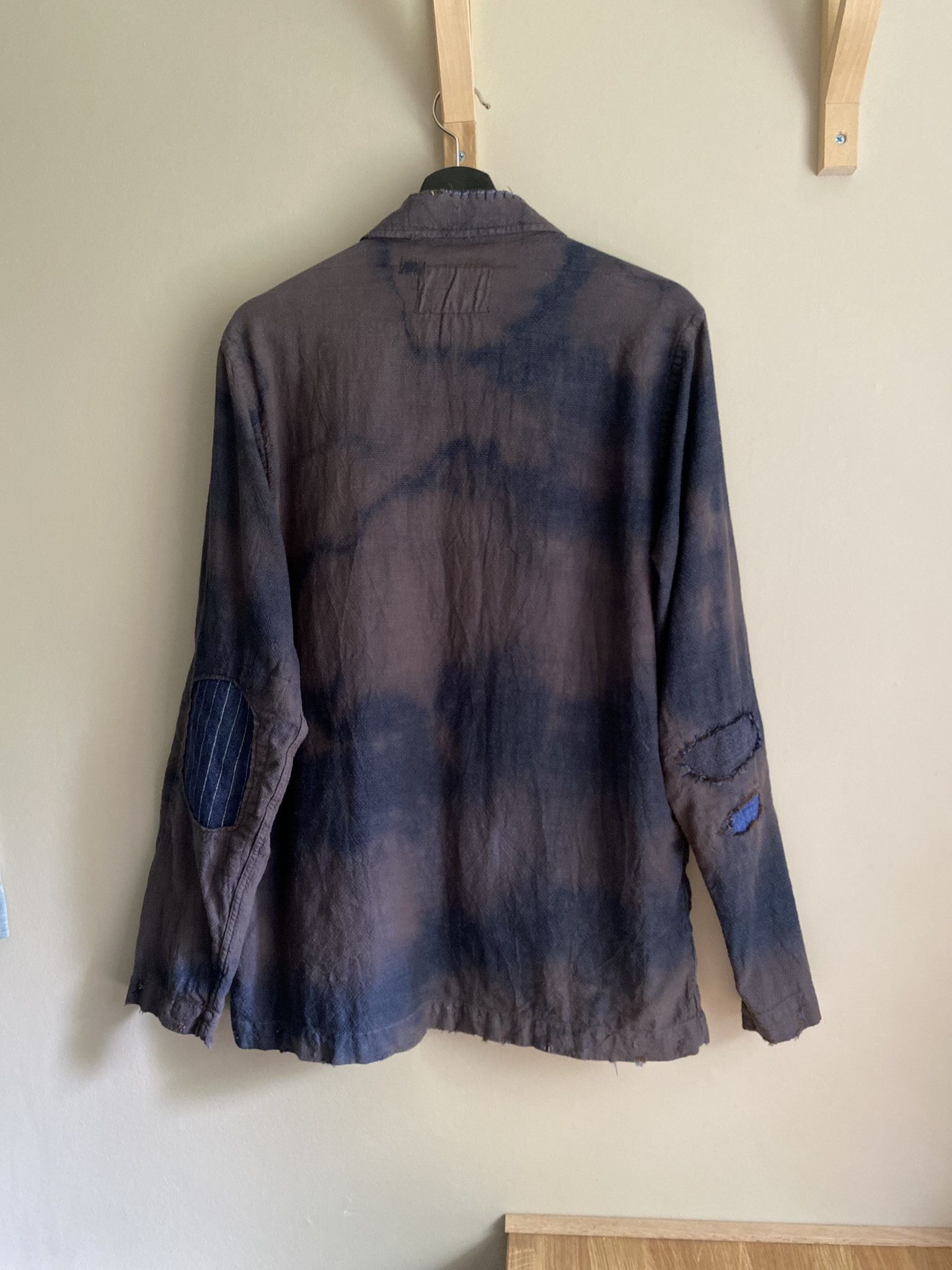 Universal Works Pincheck Dirty Mud-Indigo - Chore Jacket Size US M / EU 48-50 / 2 - 2 Thumbnail