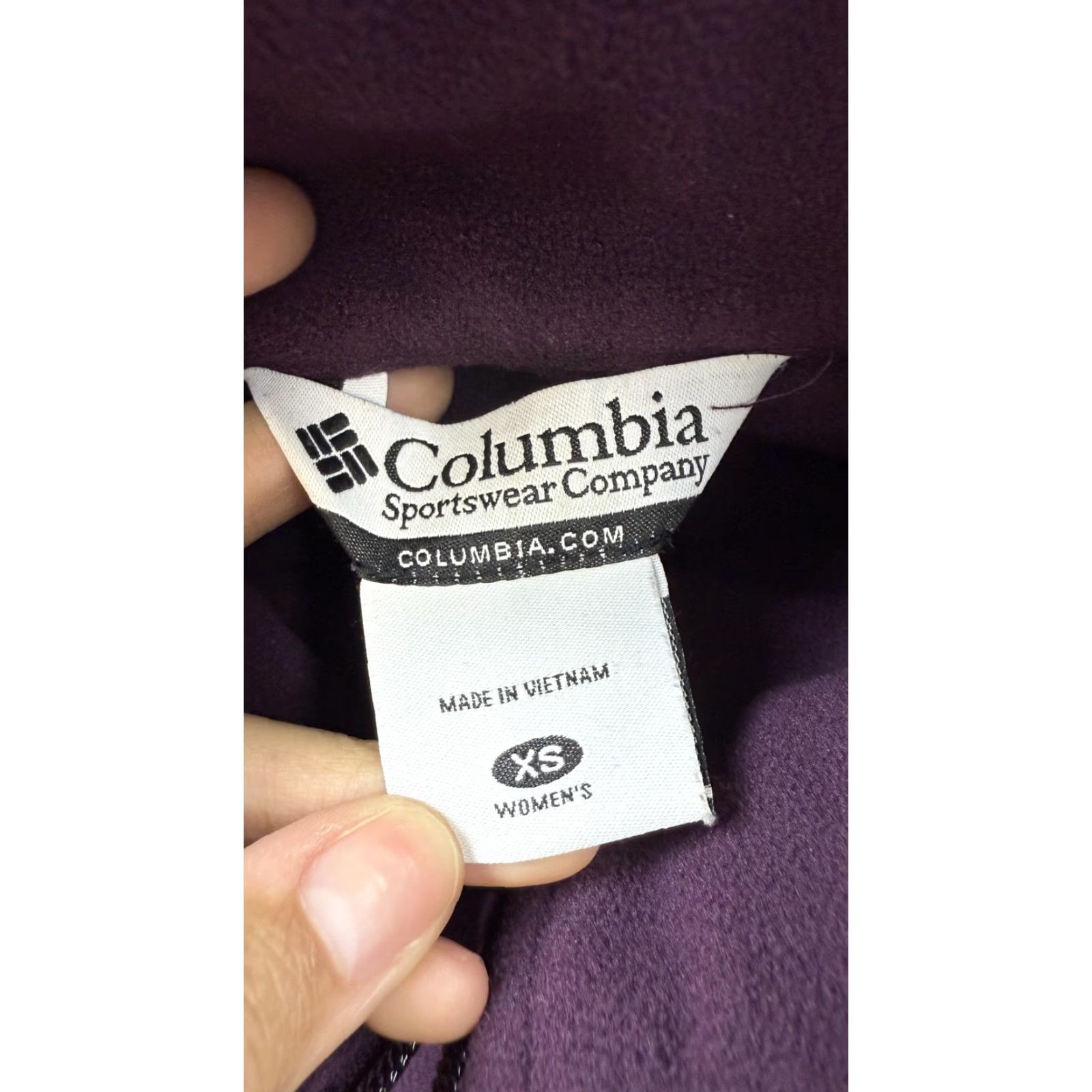 Vintage Columbia Jacket Womens XS Purple Full Zip Fleece Lightweight Outdoor WL3158 Size XS / US 0-2 / IT 36-38 - 4 Thumbnail
