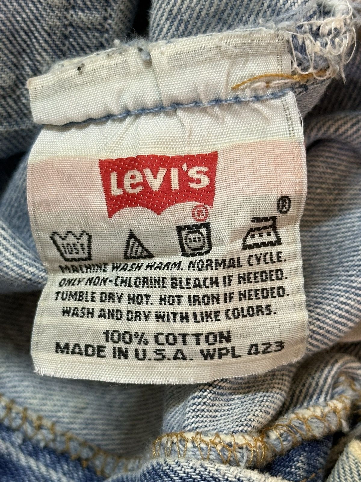 Levi's Vintage 90s Usa Levis 501 Blue Faded Wash Style Jeans Size US 29 - 10 Thumbnail