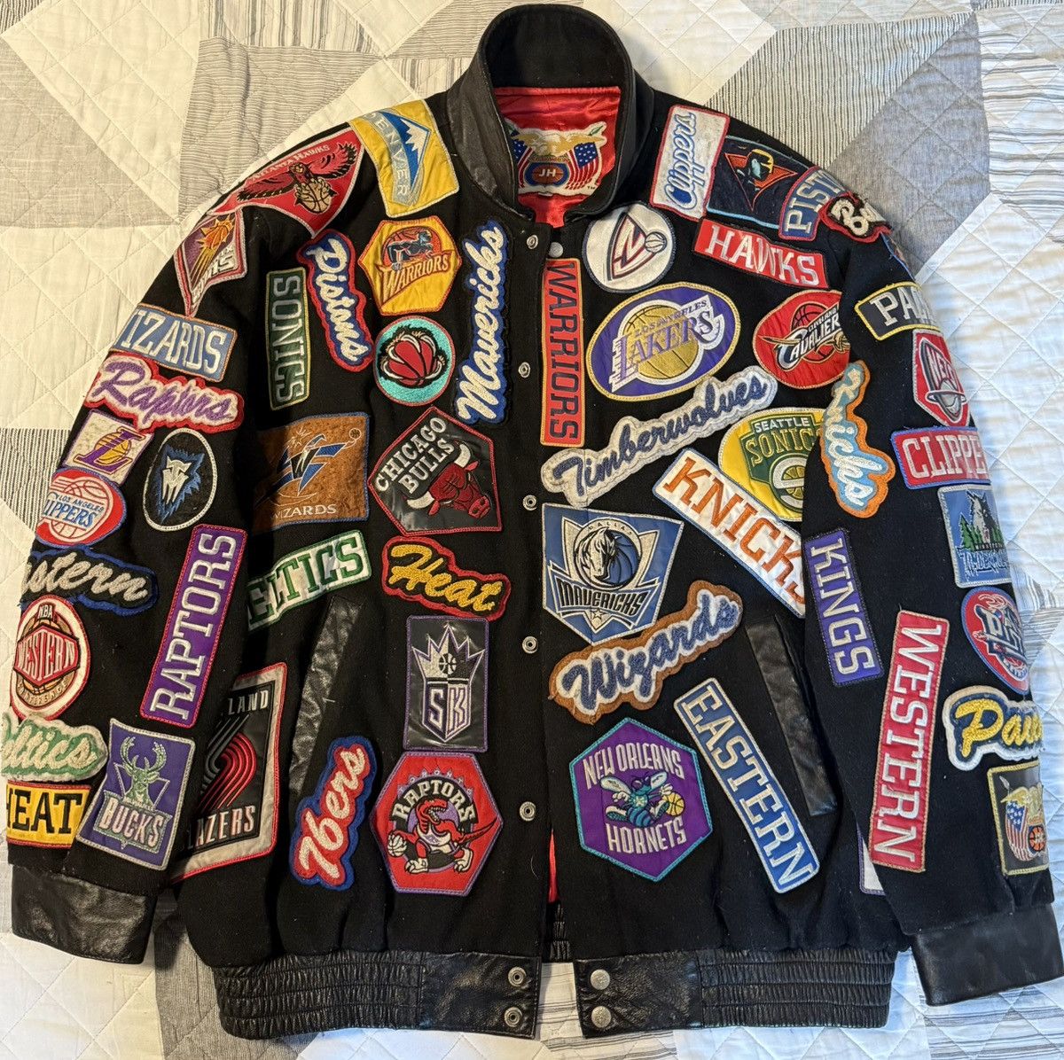 Jeff Hamilton Jeff Hamilton NBA Limited Edition Logo Patch Jacket Size US XXL / EU 58 / 5 - 1 Thumbnail