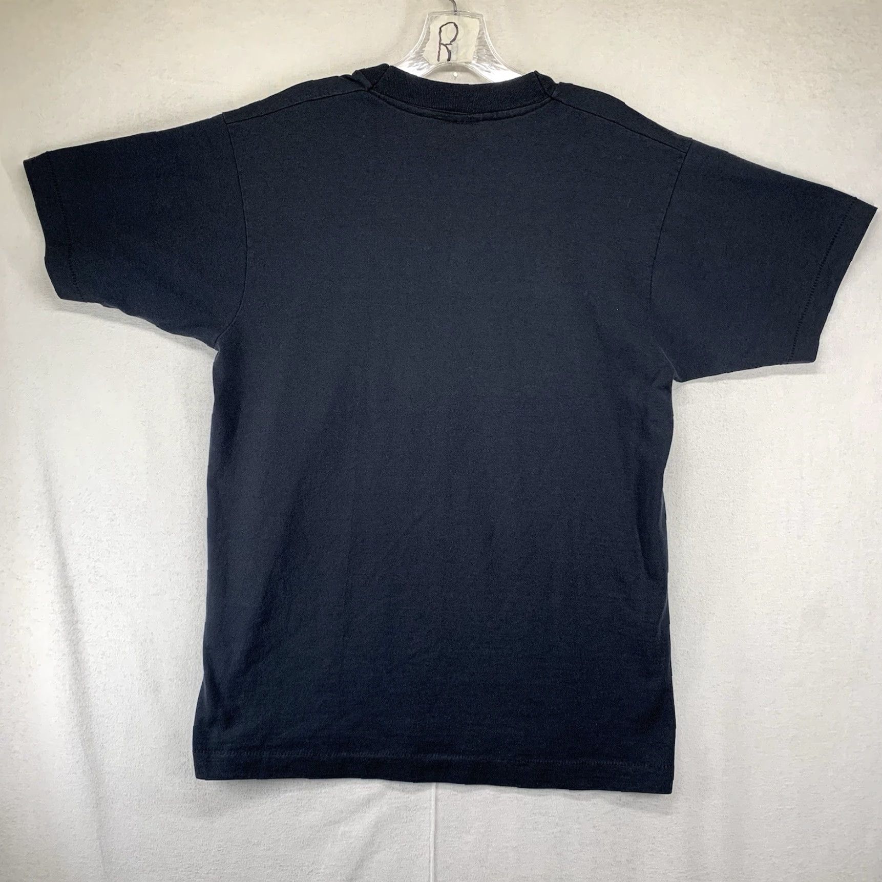 Vintage VINTAGE Scree Stars Best Black Single Stitch T-Shirt Adult L Graphic Print Barton Braves Baseball 80s Unisex Size US L / EU 52-54 / 3 - 3 Thumbnail