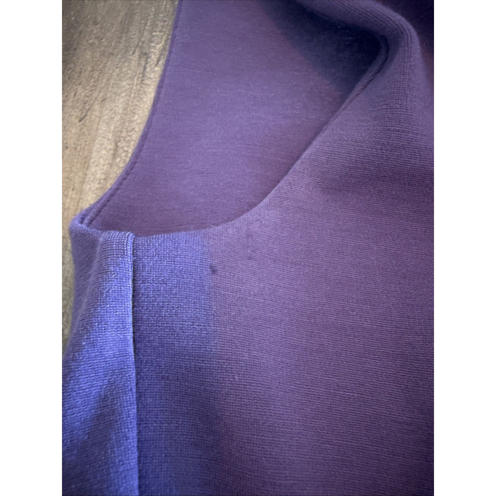 Yves Saint Laurent YSL Yves Saint Laurent Dress Aubergine Wool Blend Sleeveless Size XS / US 0-2 / IT 36-38 - 11 Thumbnail