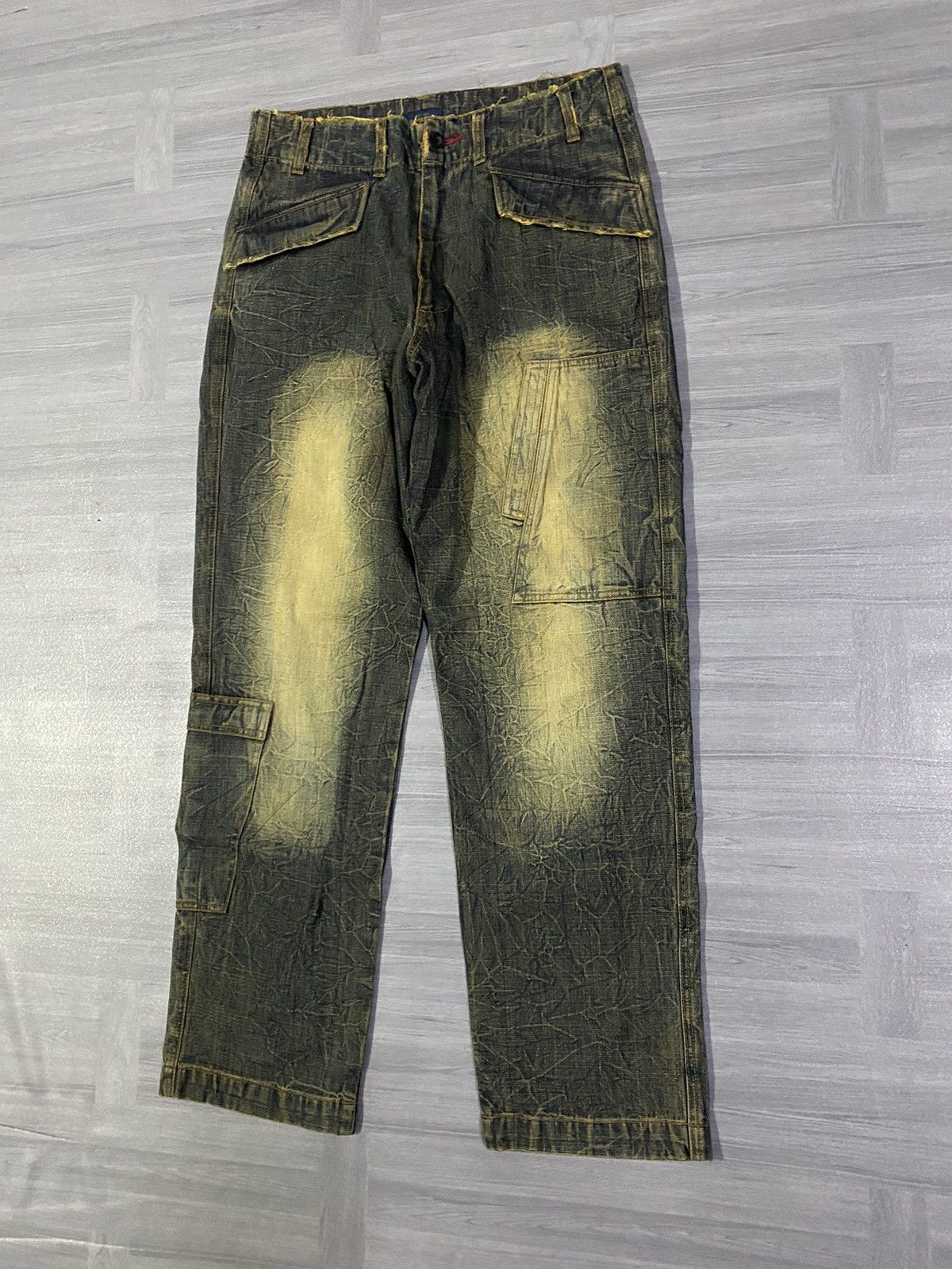 Woolrich Woolen Mills Vintage 90’s WOOLRICH Mudmax Claw Mark Baggy Denim Size US 35 - 2 Thumbnail