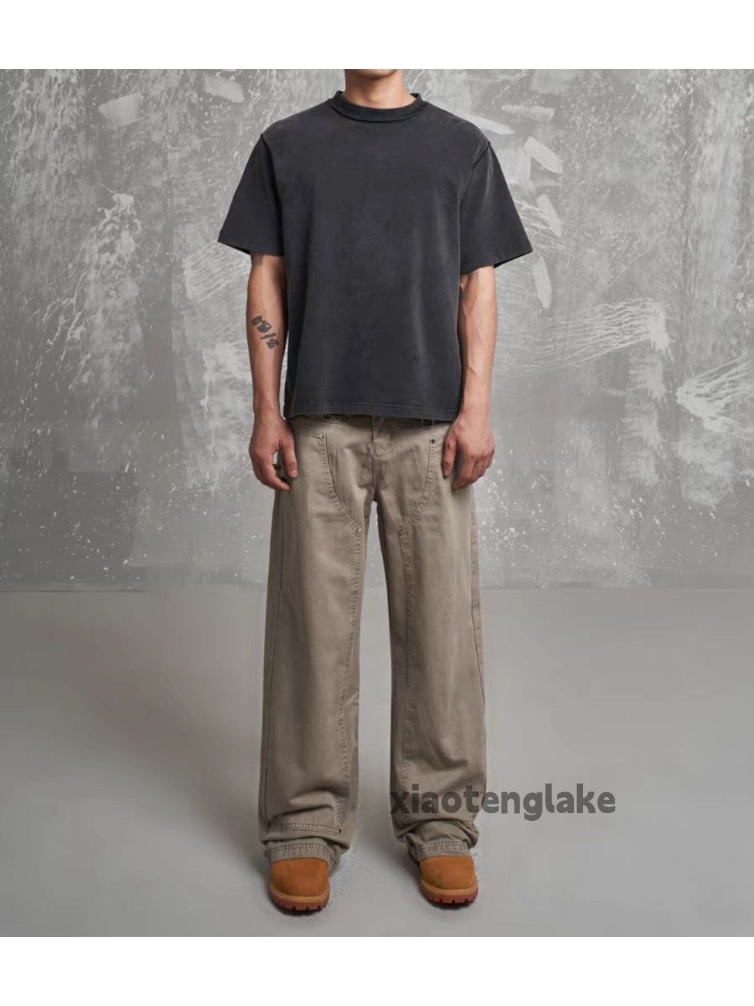 Designer × Vintage washed faded cleanfit skate hiphop loose baggy pants Size US 28 / EU 44 - 1 Thumbnail