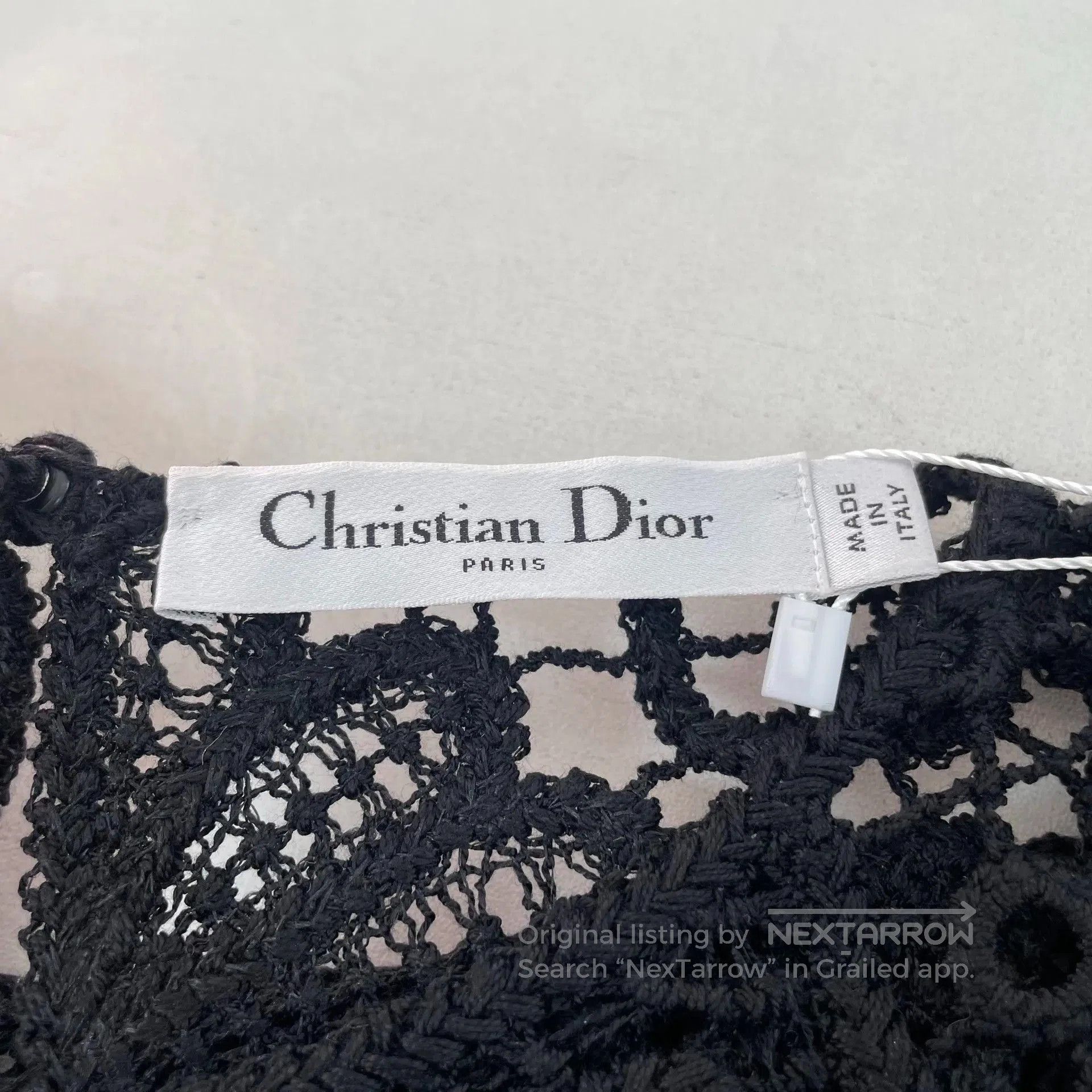 Dior Christian Dior Black Openwork Knit Top. Size S / US 4 / IT 40 - 6 Thumbnail