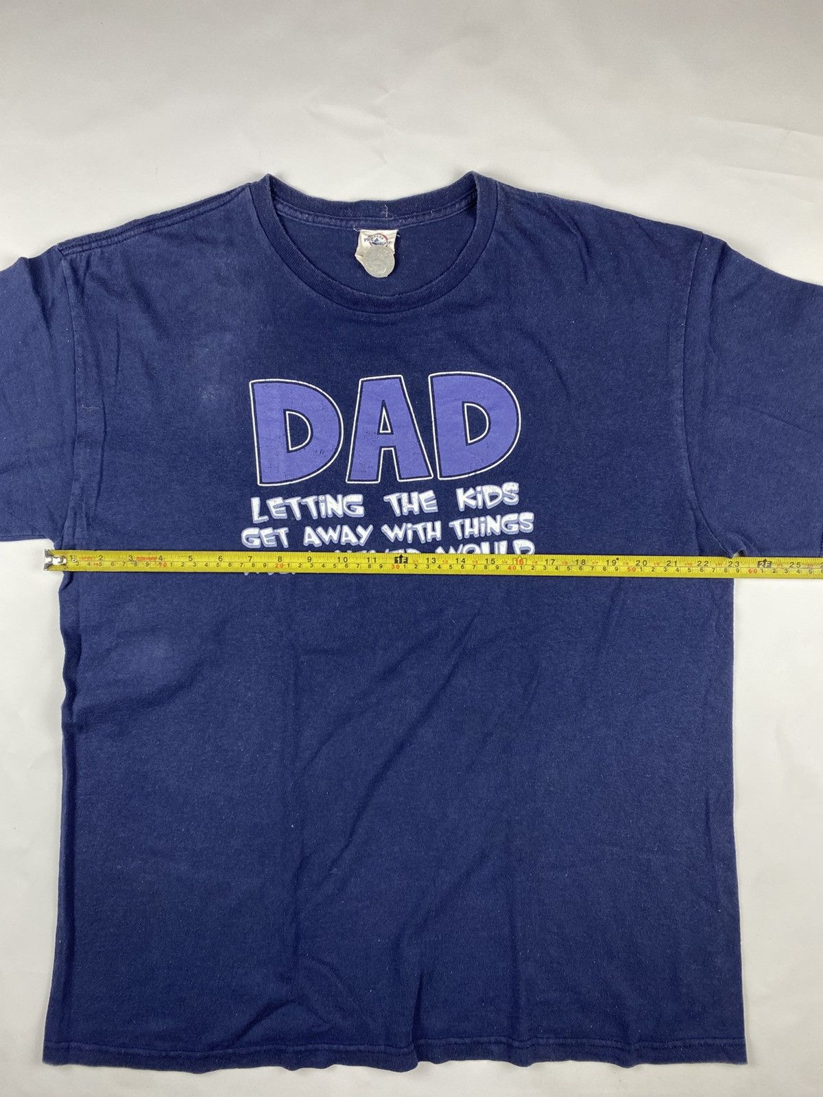 Vintage Vintage Word tee 20s navy tshirt Size US XXL / EU 58 / 5 - 7 Thumbnail