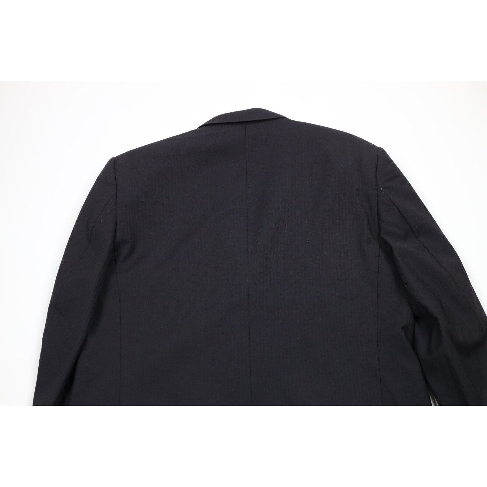 Vintage Vintage Streetwear Super 130s Wool 2 Piece Striped Suit Size 42R - 9 Thumbnail
