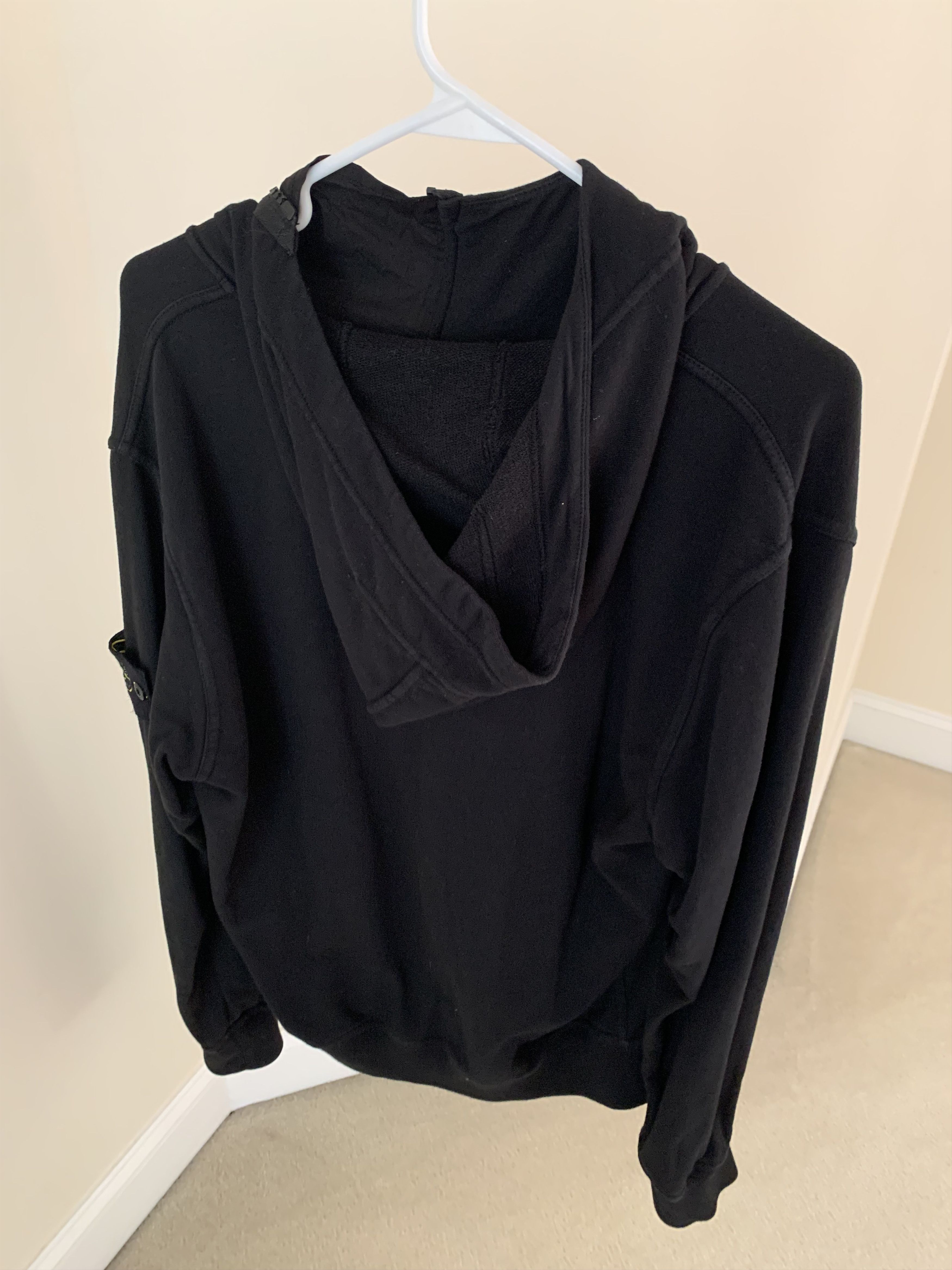 Stone island diagonal zip hoodie outlet