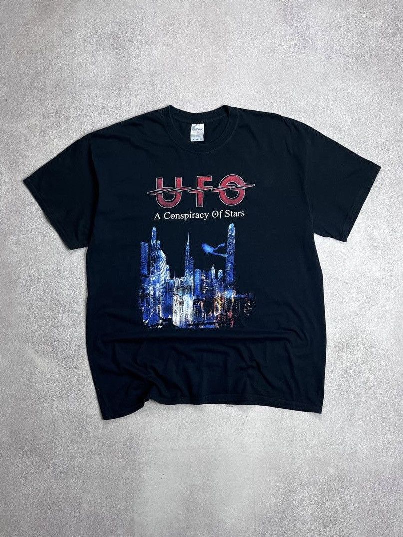 Band Tees × Vintage Vintage UFO A Conspiracy Of Stars Boxy T-shirt XL Size US XL / EU 56 / 4 - 1 Thumbnail