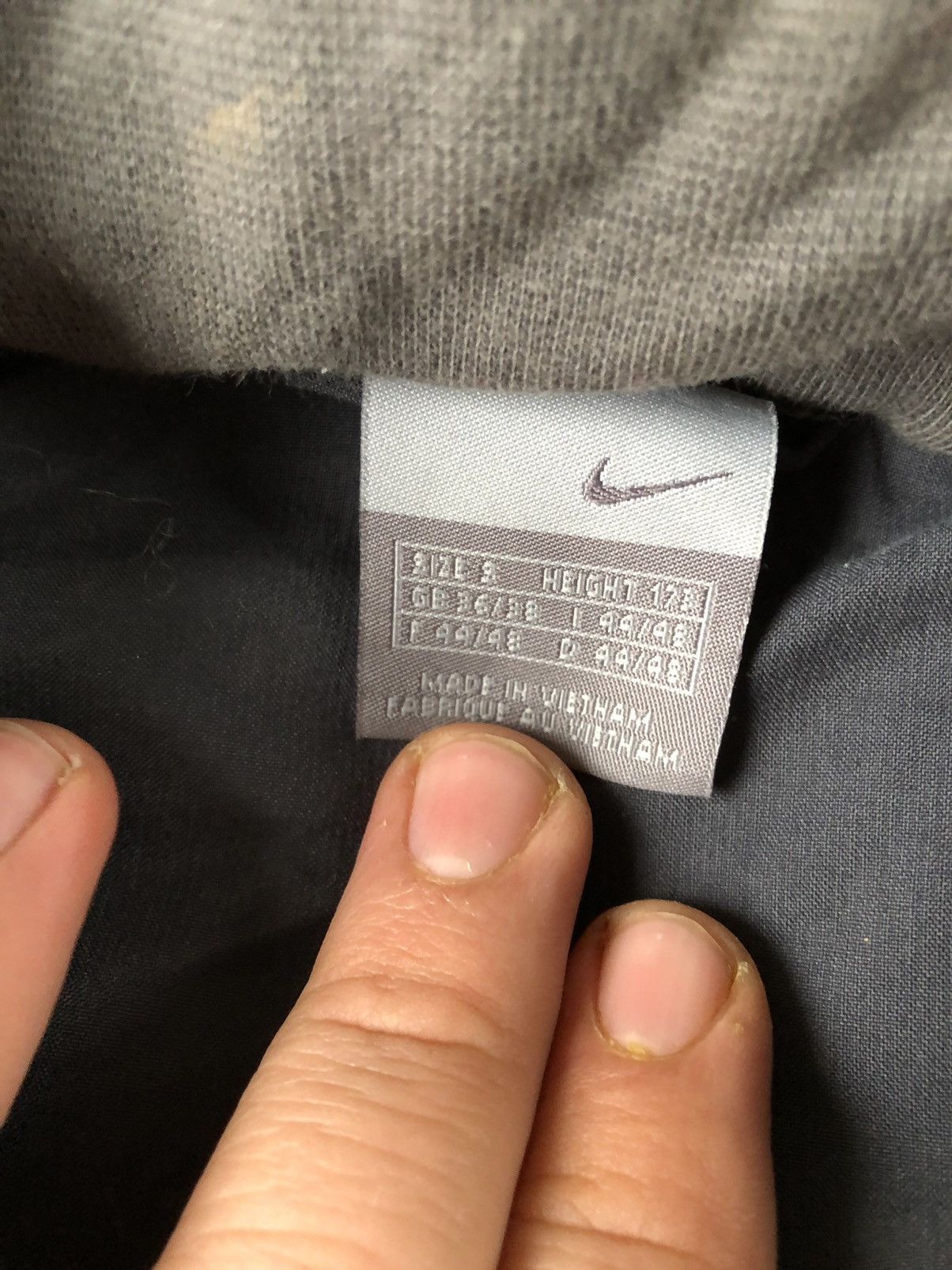 Nike × Vintage Y2k Vintage Nike Grey Vest Swoosh Logo Puffer Size US S / EU 44-46 / 1 - 4 Thumbnail