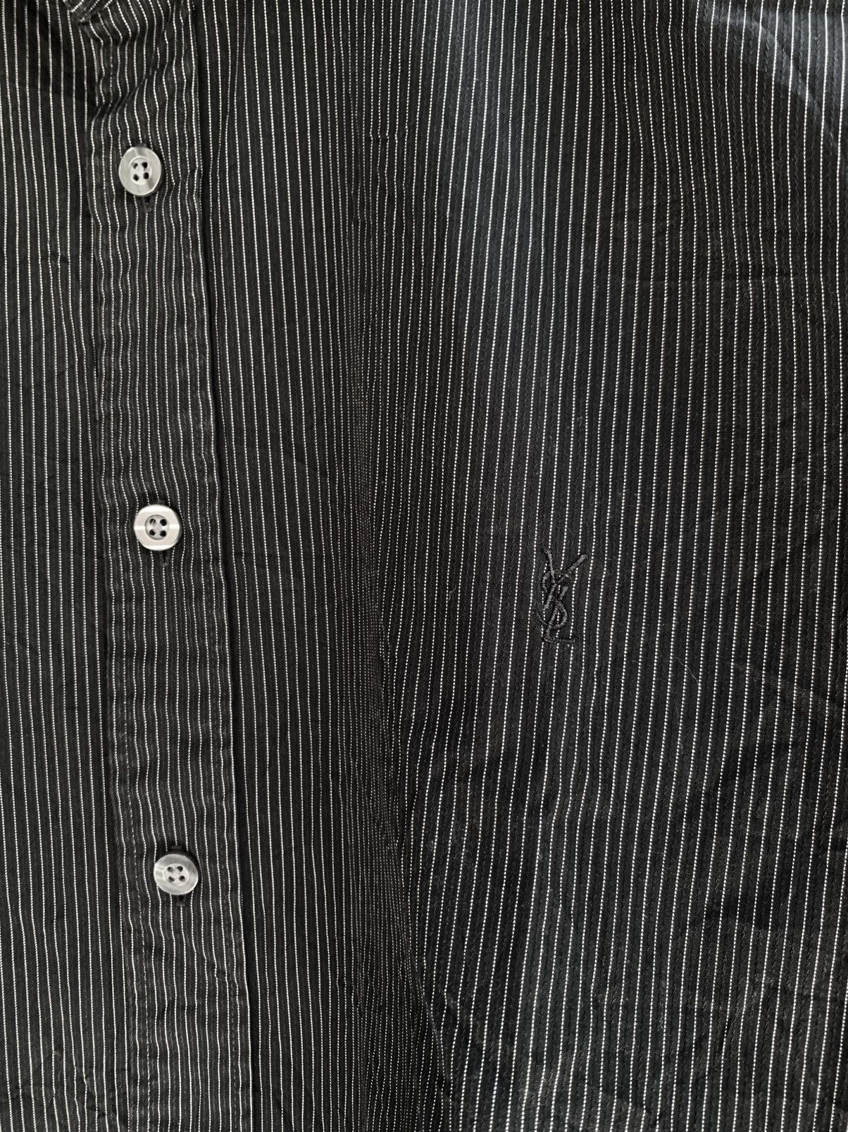 Vintage Vintage yves saint laurent pour homme black pin striped Size US L / EU 52-54 / 3 - 5 Thumbnail