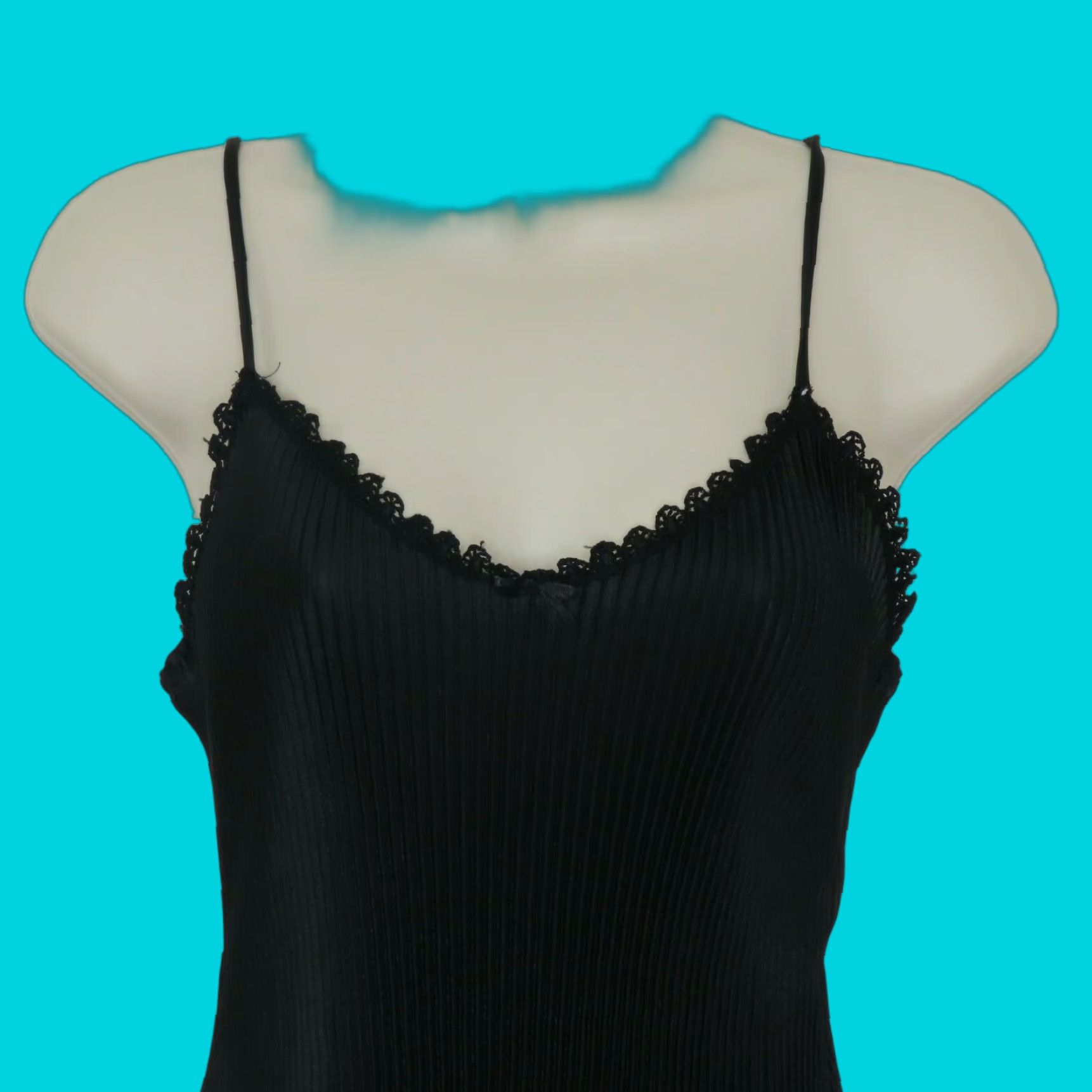 Vintage VINTAGE Maidenform Bodysuit Women 34 Style 94715 Pleated Elegance Spaghetti Strap Wireless Underwire N/A Black 1 Pack 90s Mens? Size XXS / US 00 / IT 34 - 1 Thumbnail