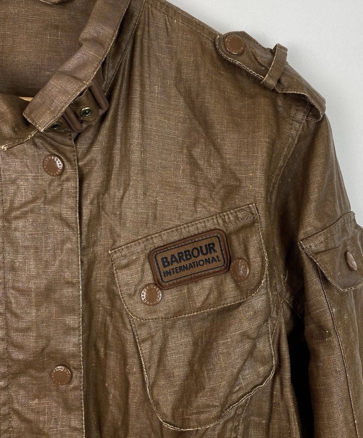 Barbour Barbour SMU Duralinen International Belted Jacket Women’s Size L / US 10 / IT 46 - 3 Thumbnail