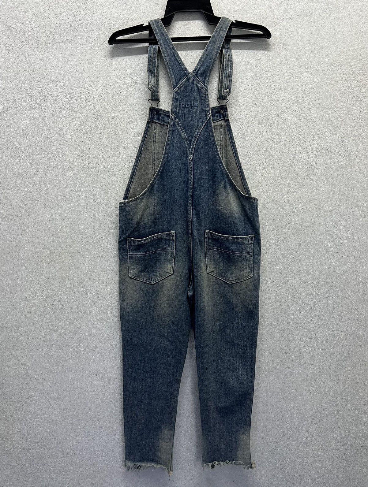 Japanese Brand × Vintage Vintage Y2K Style Tocador Distressed Denim Overalls Size US 34 / EU 50 - 2 Thumbnail