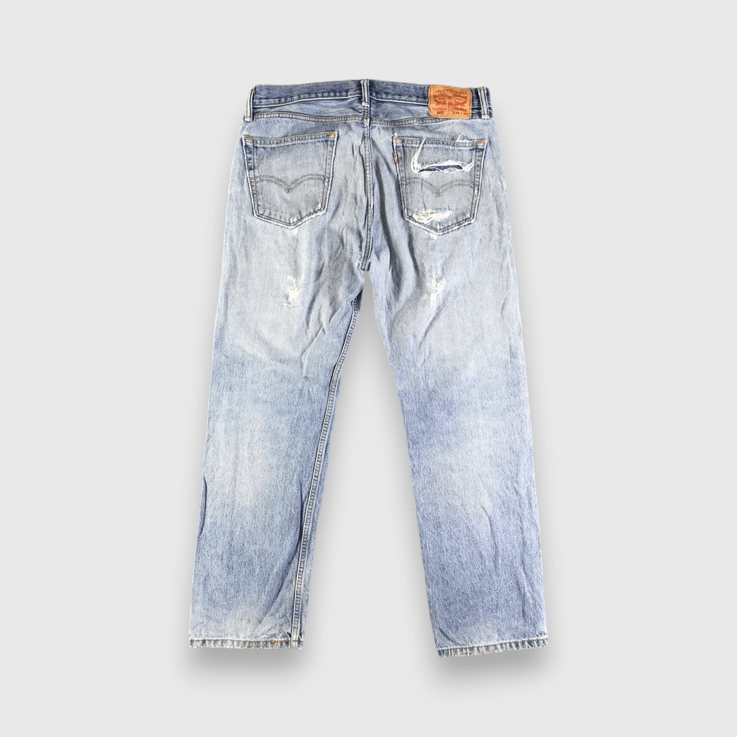 Levi's Vintage Light Wash Levis 505 Jeans-J3273 Size US 35 - 2 Thumbnail