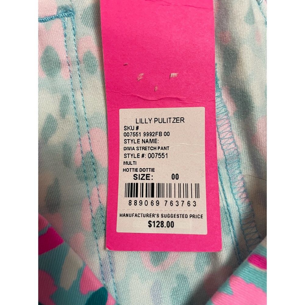 Lilly Pulitzer NWT New $128 Lilly Pulitzer Divia Multi Hottie Dottie Stret Size 24" / US 00 / IT 34 - 6 Thumbnail