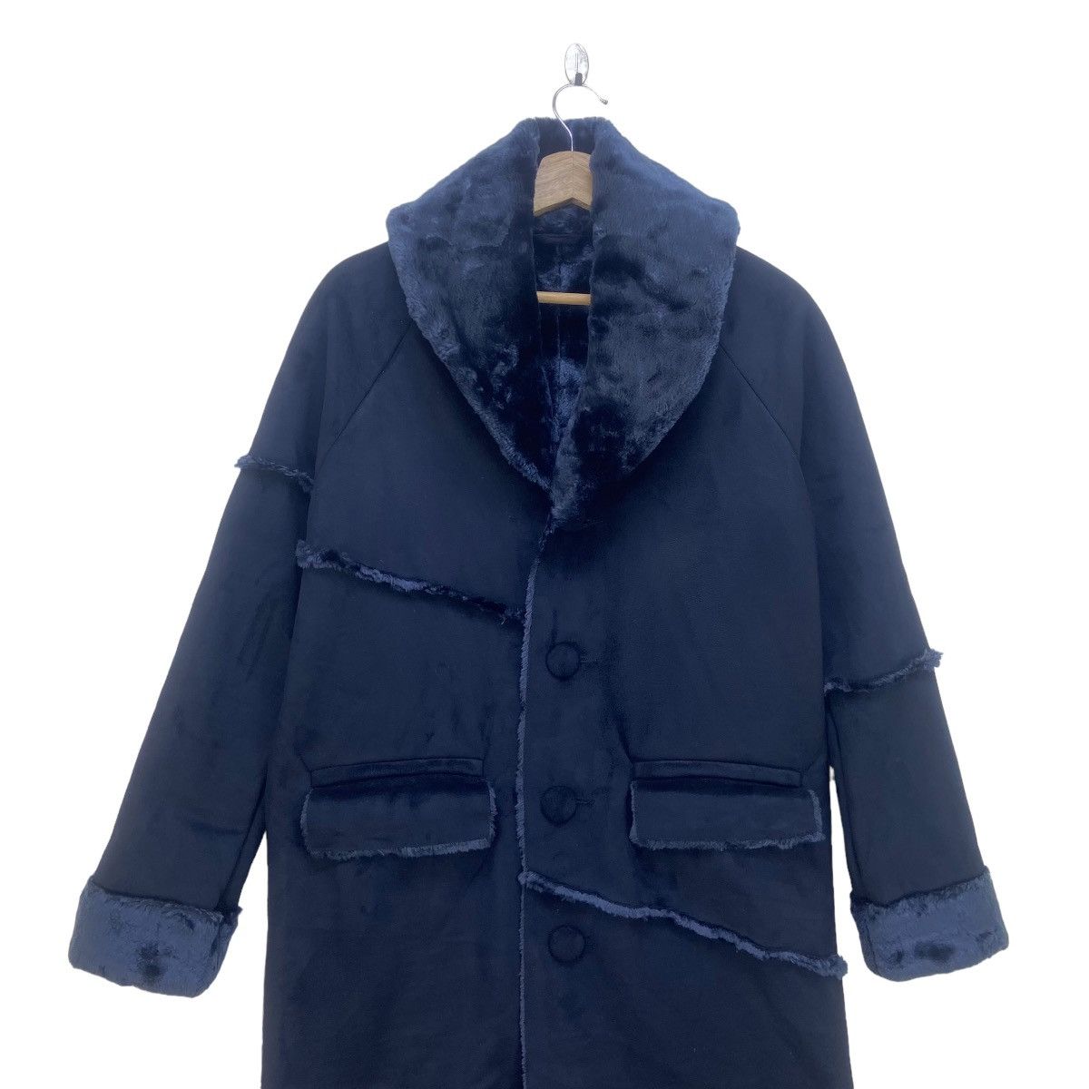 Japanese Brand MYC Contrive Japanese Brand Faux Fur Long Coat Size S / US 4 / IT 40 - 6 Thumbnail