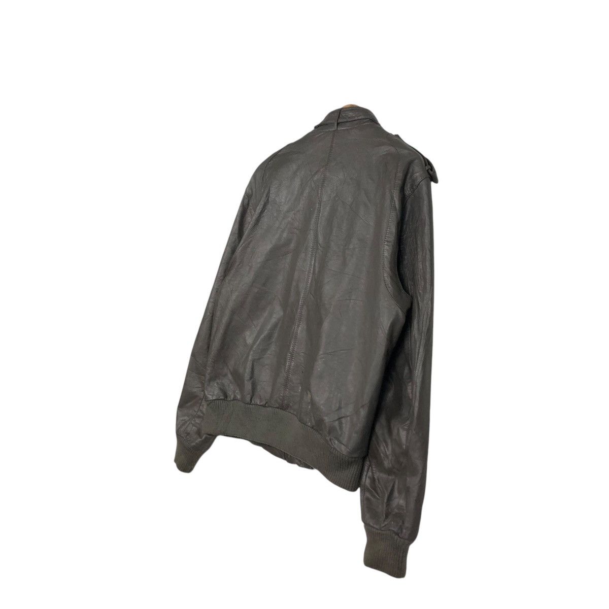 Japanese Brand 🔥VINTAGE BIKER LEATHER JACKET EUROPE CRAFT ISSEY MIYAKE Size US M / EU 48-50 / 2 - 12 Thumbnail