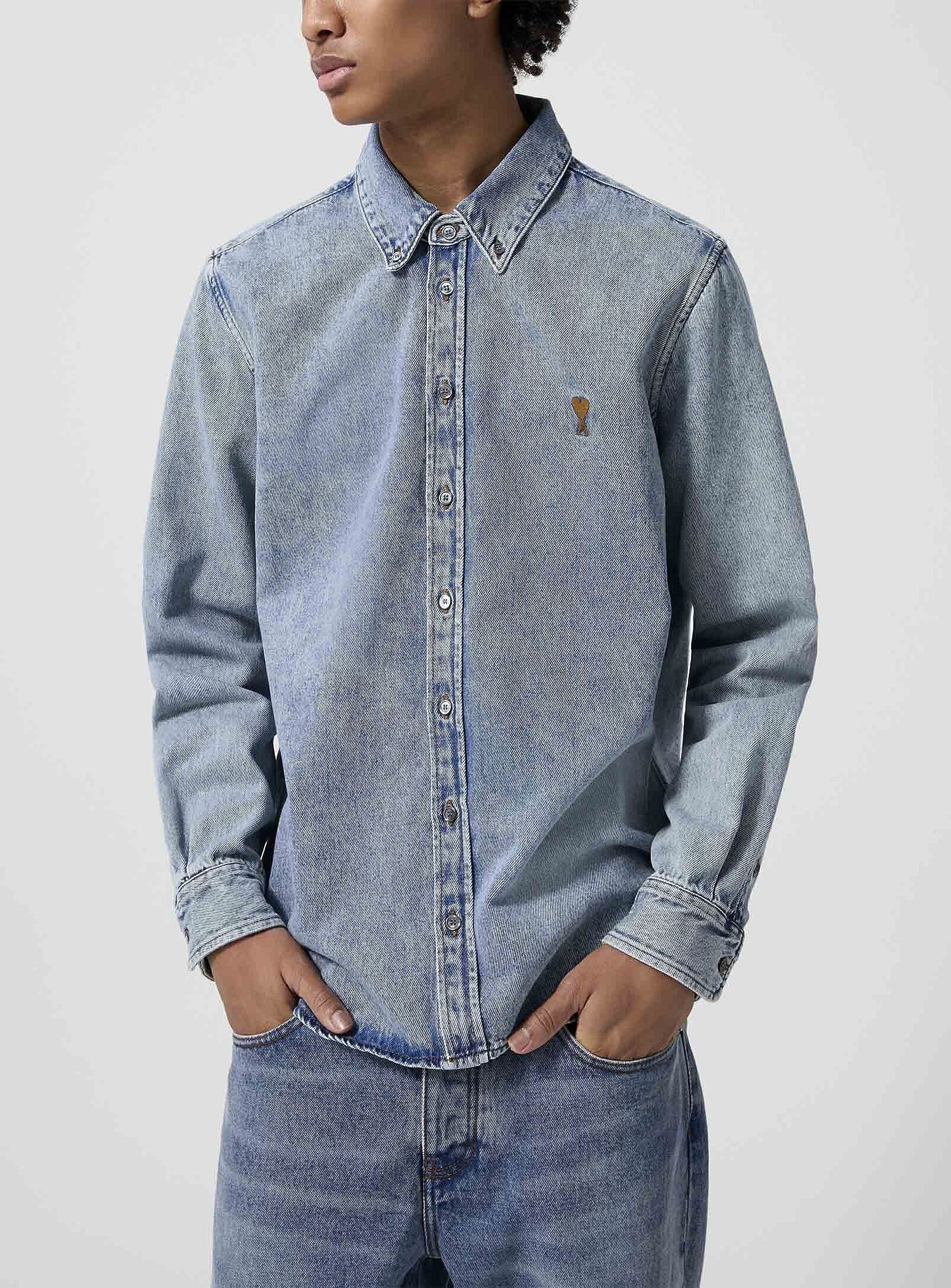 AMI BNWT AW25 AMI FADED DENIM SHIRT L Size US L / EU 52-54 / 3 - 1 Thumbnail