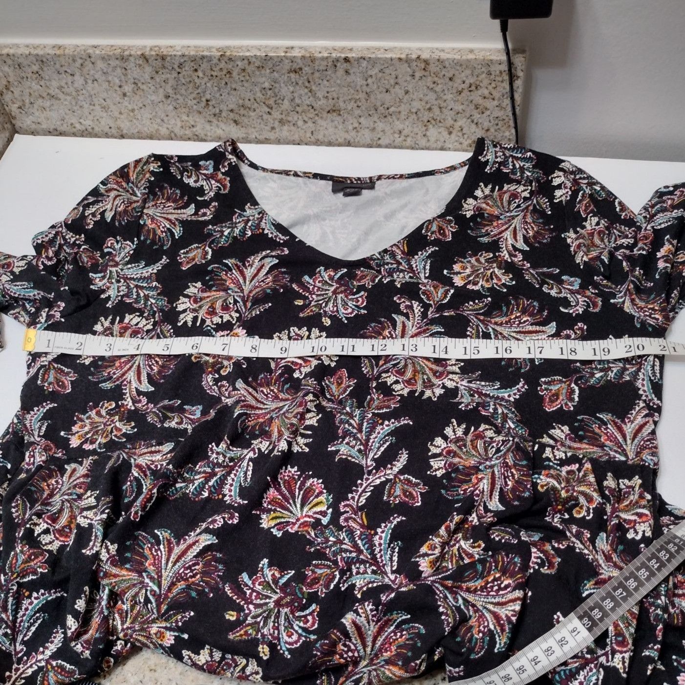 J. Jill J. Jill Wearever Collection Floral Dress XL Petite, Black, 3 Size XL / US 12-14 / IT 48-50 - 5 Thumbnail