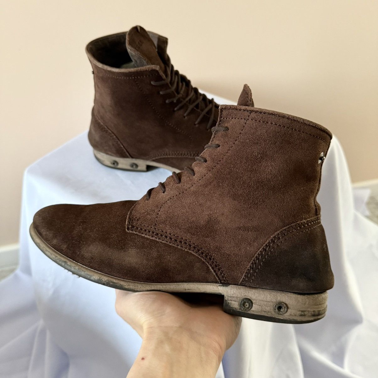 Diesel RARE Diesel Faded Distressed Brown Ankle Avantgarde Boots Size US 8 / EU 41 - 7 Thumbnail