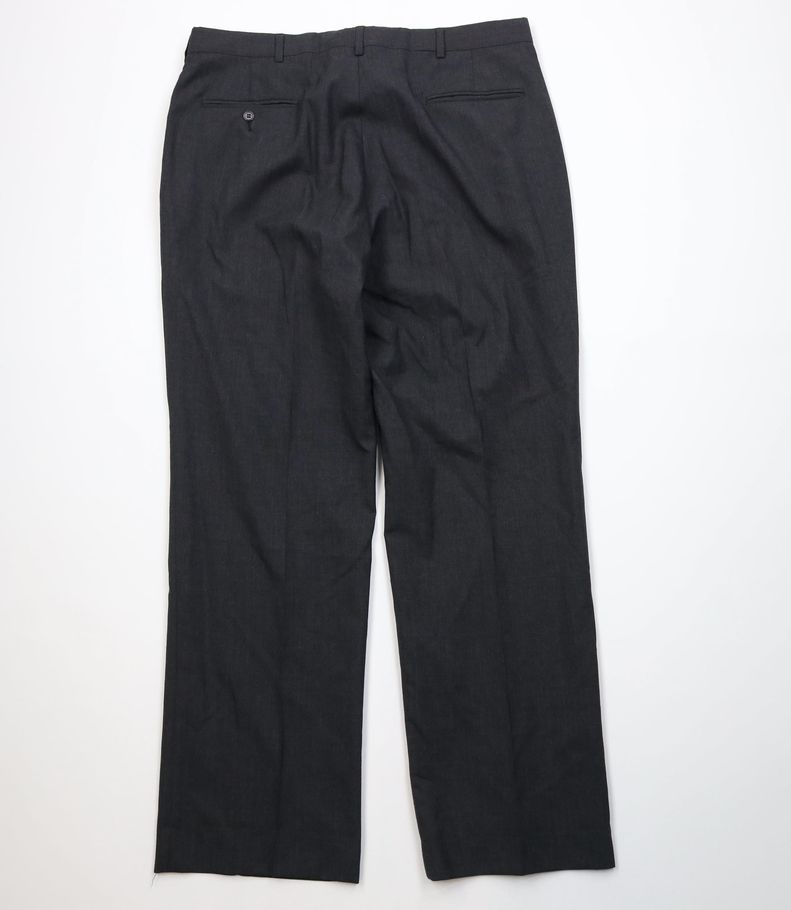 Vintage Vintage 90s Streetwear Wool Knit Wide Leg Chino Pants Gray Size US 38 / EU 54 - 10 Thumbnail