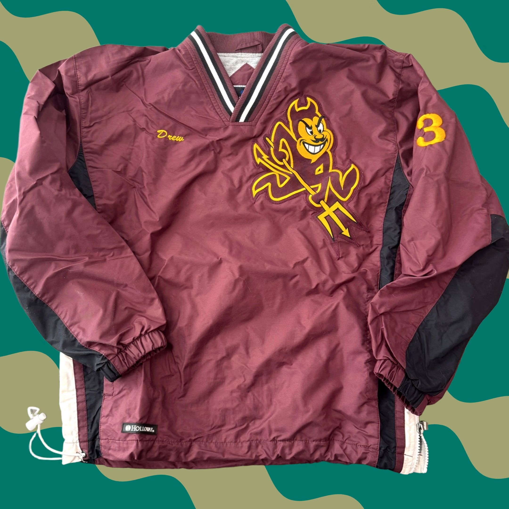 Vintage VINTAGE Arizona State University ASU Sun Devils Pullover Windbreaker Jacket Womens XL Red Size XL / US 12-14 / IT 48-50 - 1 Thumbnail