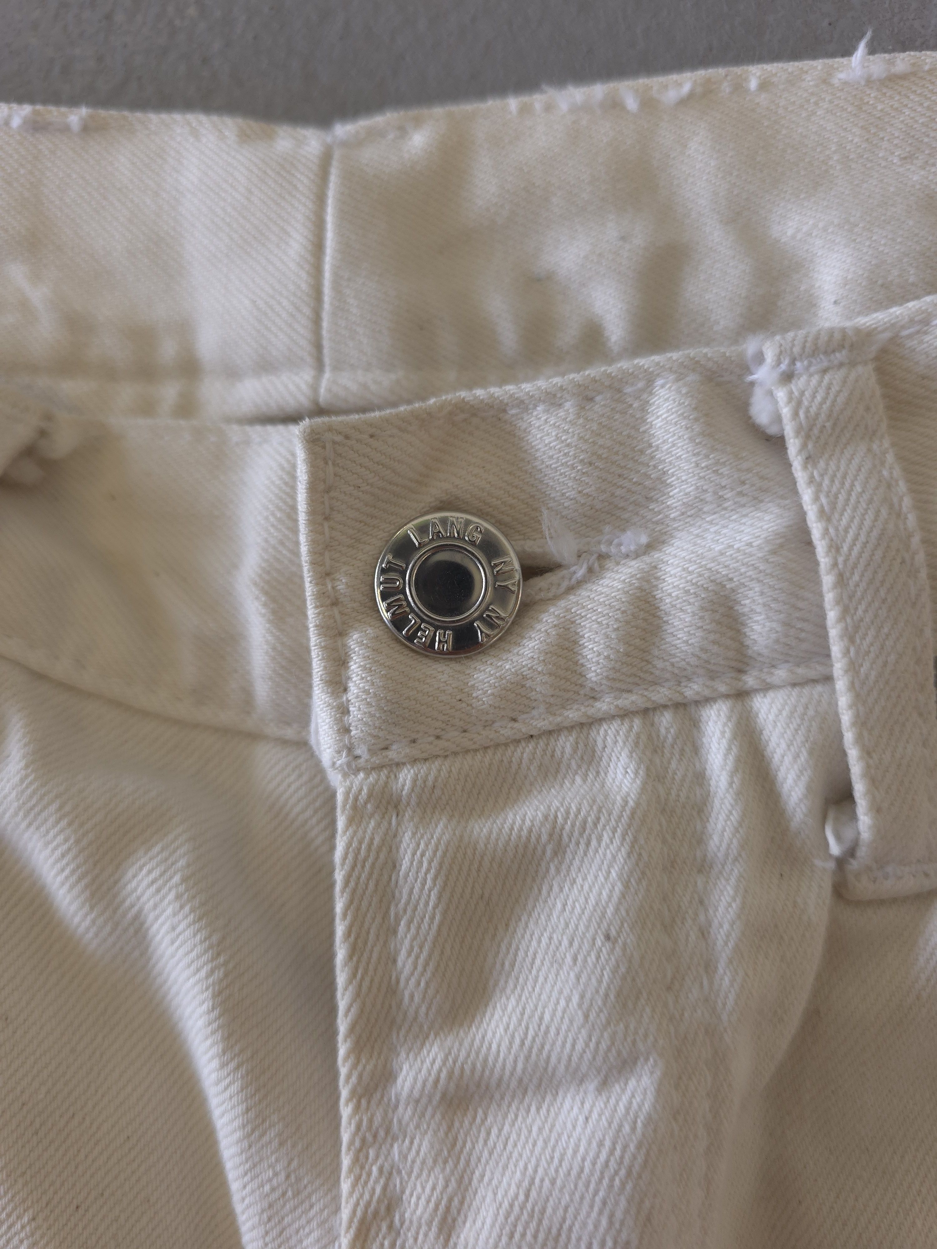 Helmut Lang Helmut Lang Off White Color Jeans 32x39" Size US 32 / EU 48 - 2 Thumbnail