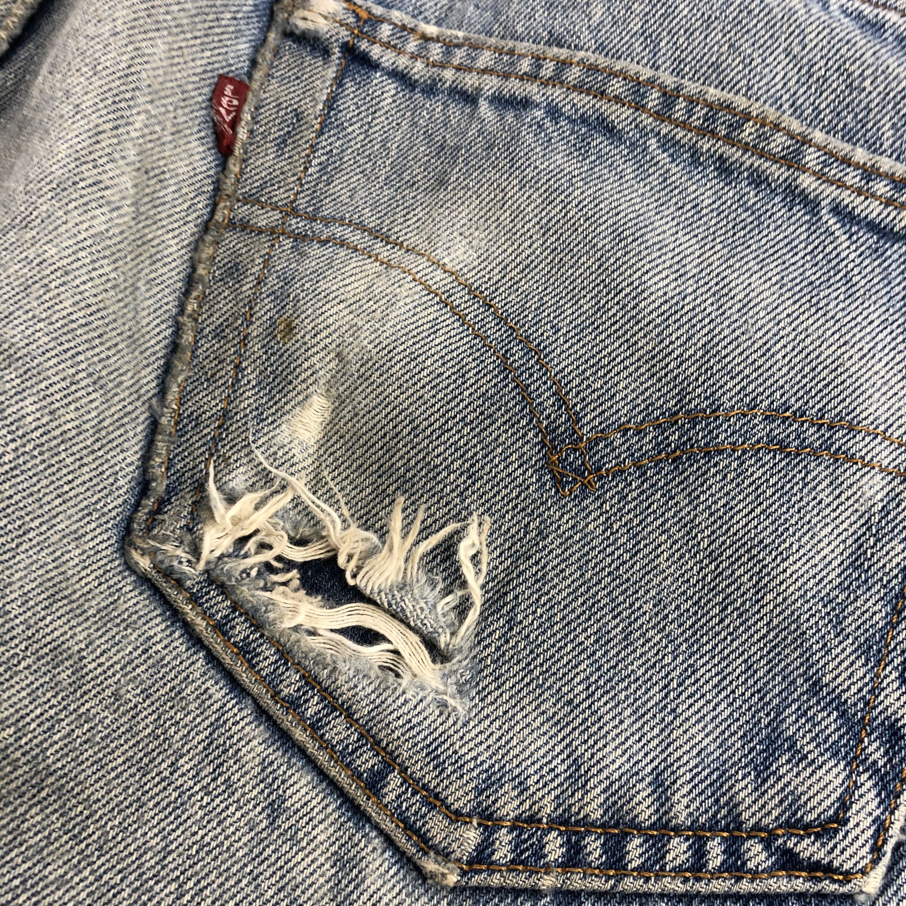 Levi's Vintage 90s Distress Levis 501 Jeans-JM2769 Size US 35 - 5 Thumbnail