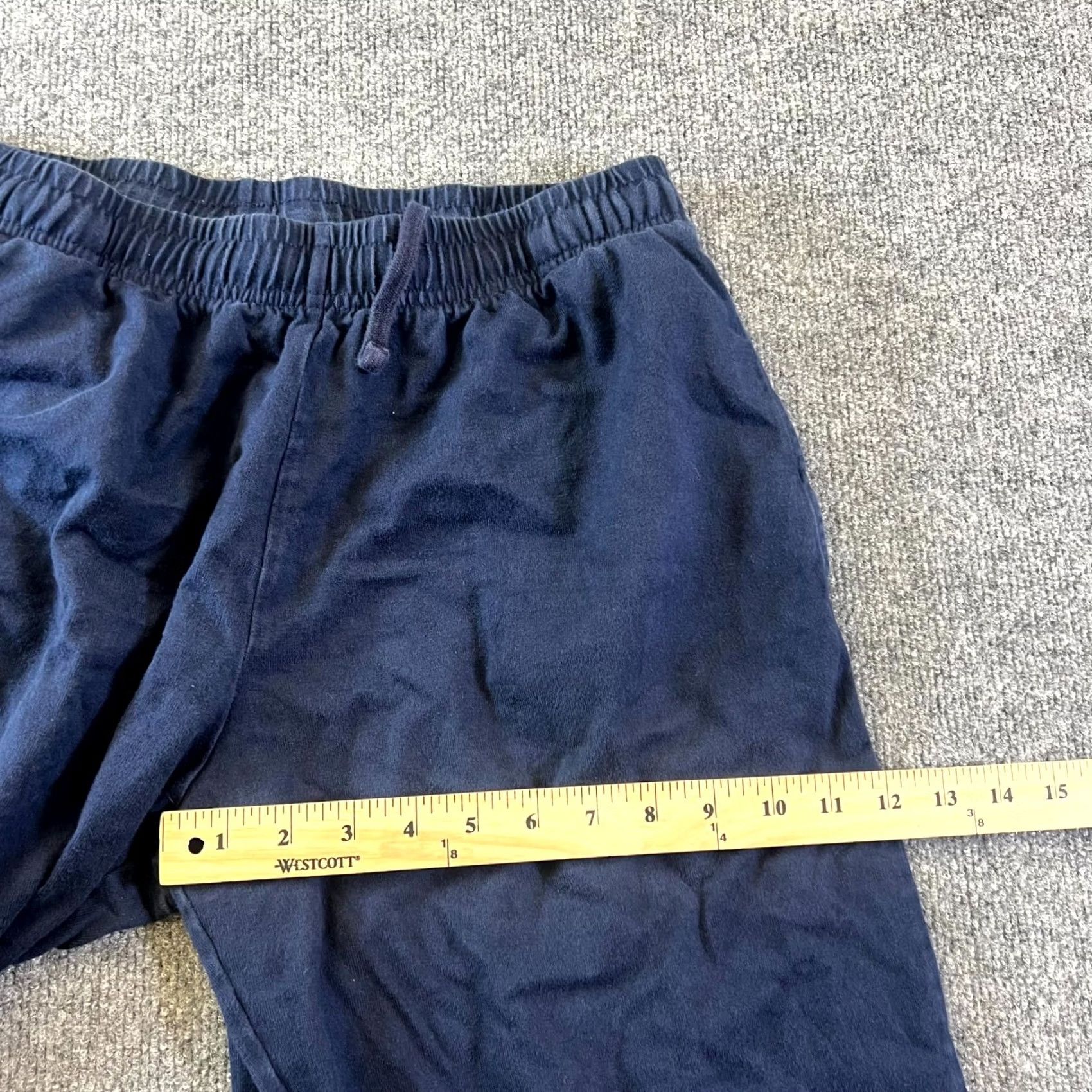 Lands' End Lands' End Pants Men Medium 32-34 Navy Drawstring Straight Leg Loungewear Navy Blue Casual Travel Waterfall Clips? Size US 31 - 5 Thumbnail