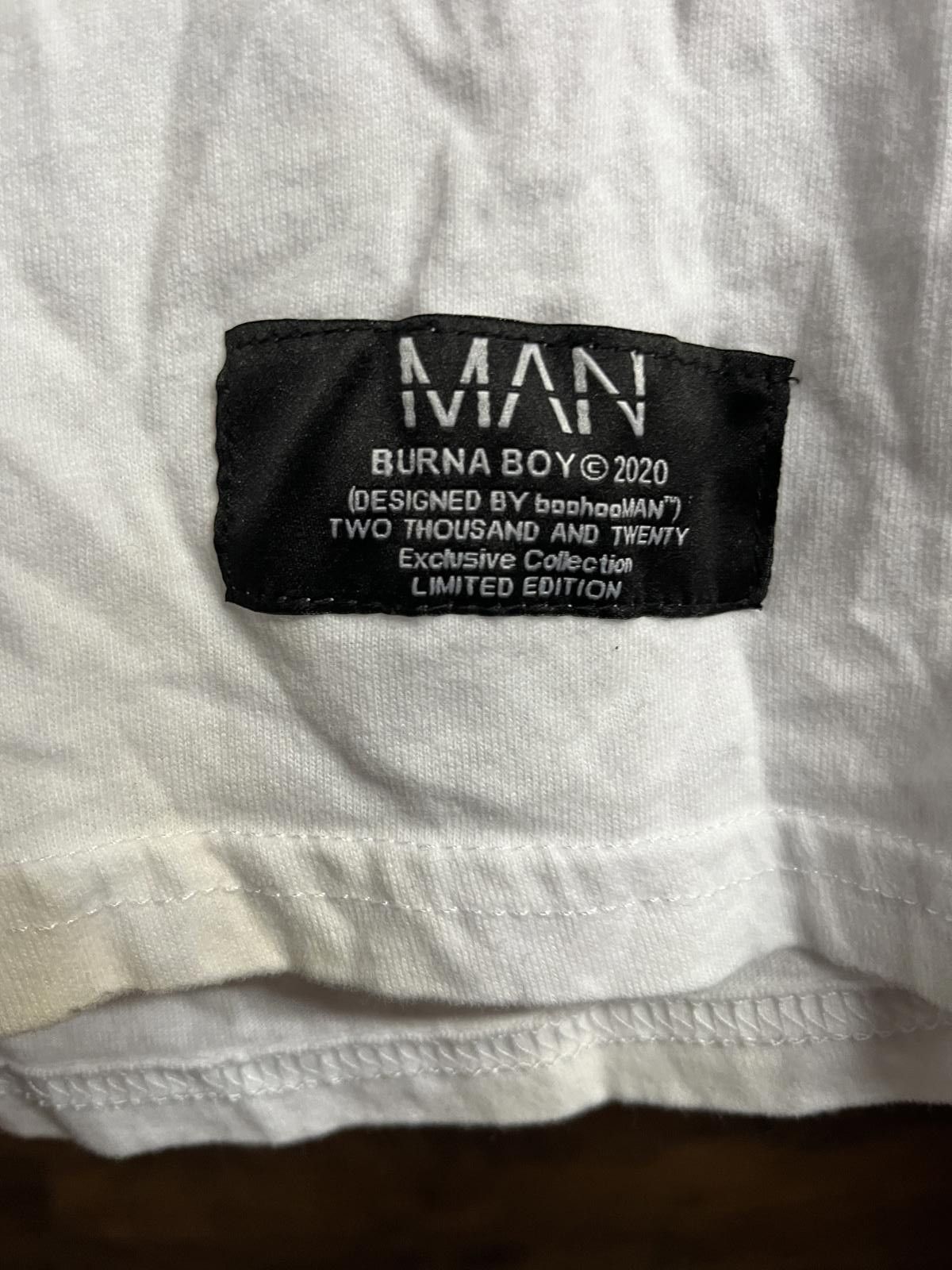 Designer Burna Boy Hip Hop Tee - 2020 Limited Edition Boohooman -M Size US M / EU 48-50 / 2 - 5 Thumbnail