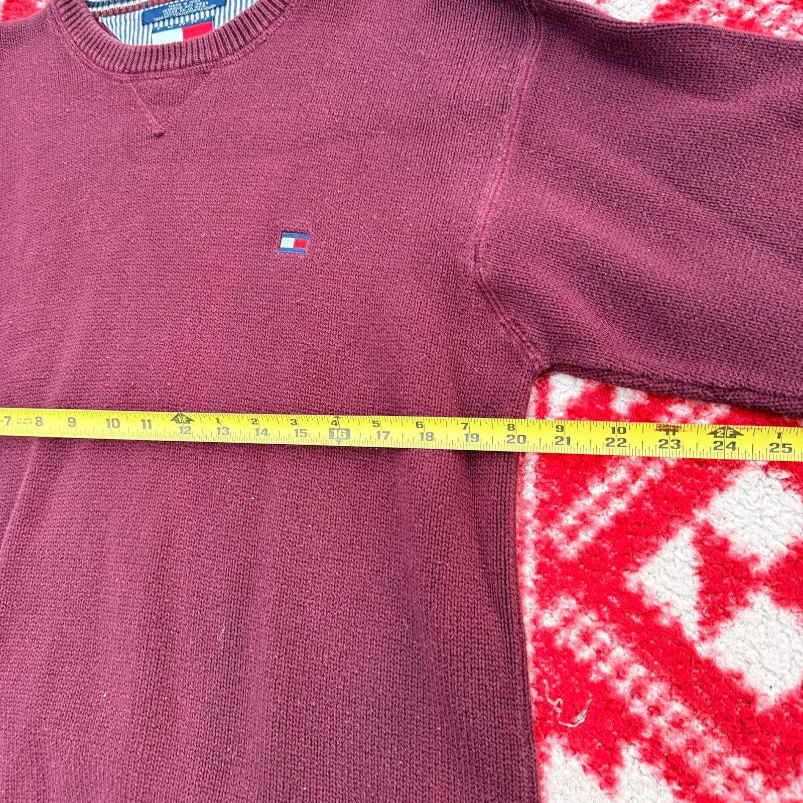 Tommy Hilfiger Tommy Hilfiger Men's Large Cotton Crewneck Sweater Slim Size US L / EU 52-54 / 3 - 4 Thumbnail