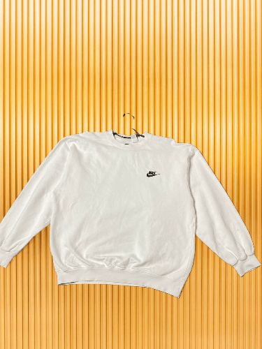 Nike × Vintage Vintage 2000s Nike Embroidered Swoosh Pullover Crewneck Rare Size US M / EU 48-50 / 2 - 1 Thumbnail