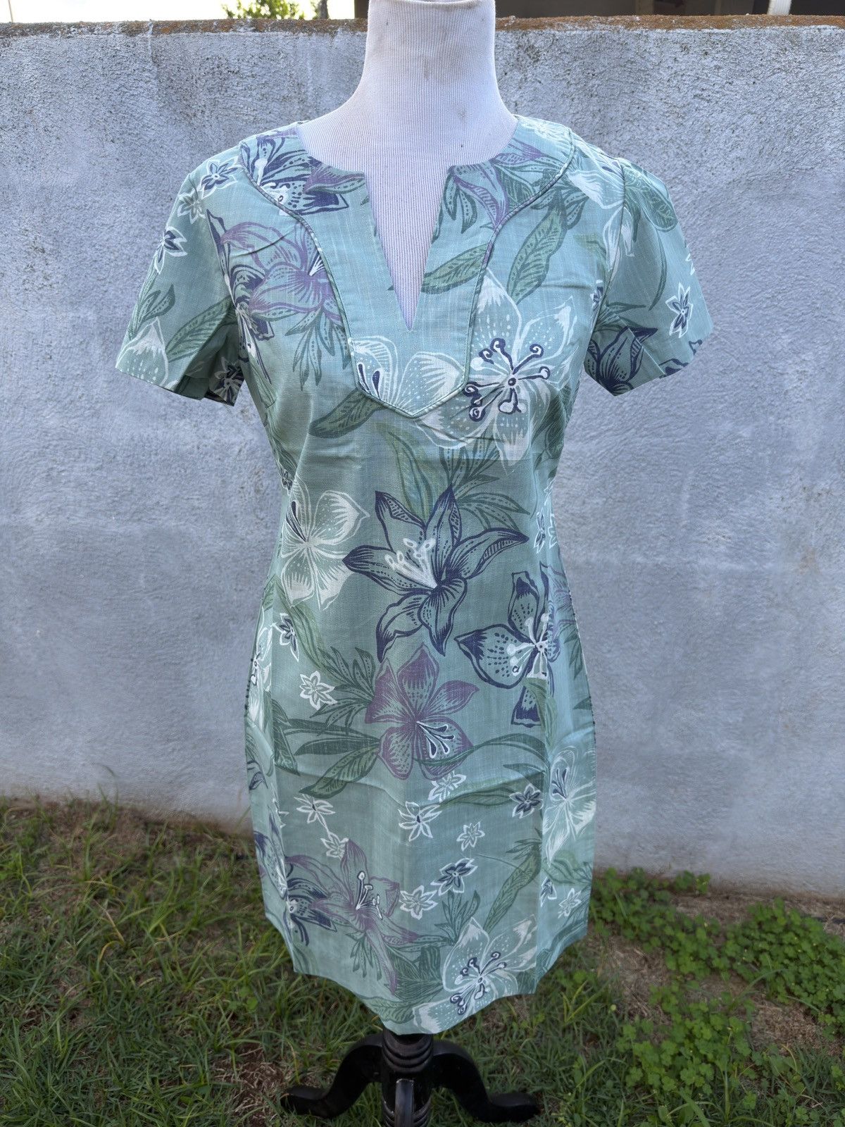 Reyn Spooner New Reyn Spooner Stargazer Short Dress Green Women's 6 Size M / US 6-8 / IT 42-44 - 1 Thumbnail