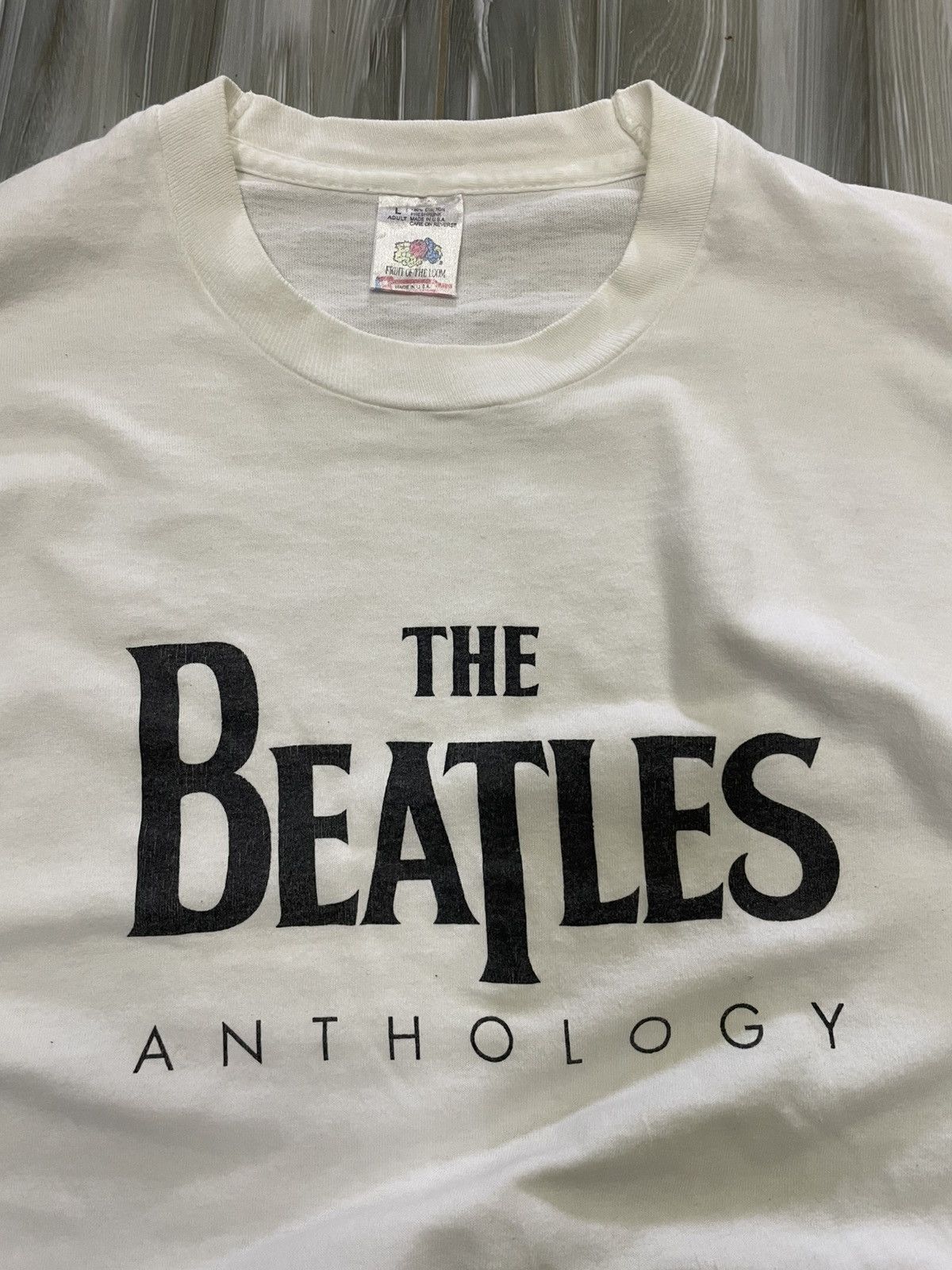 Vintage The Beatles Anthology Tee | 90s FOTL USA Single Stitch Size US L / EU 52-54 / 3 - 2 Thumbnail