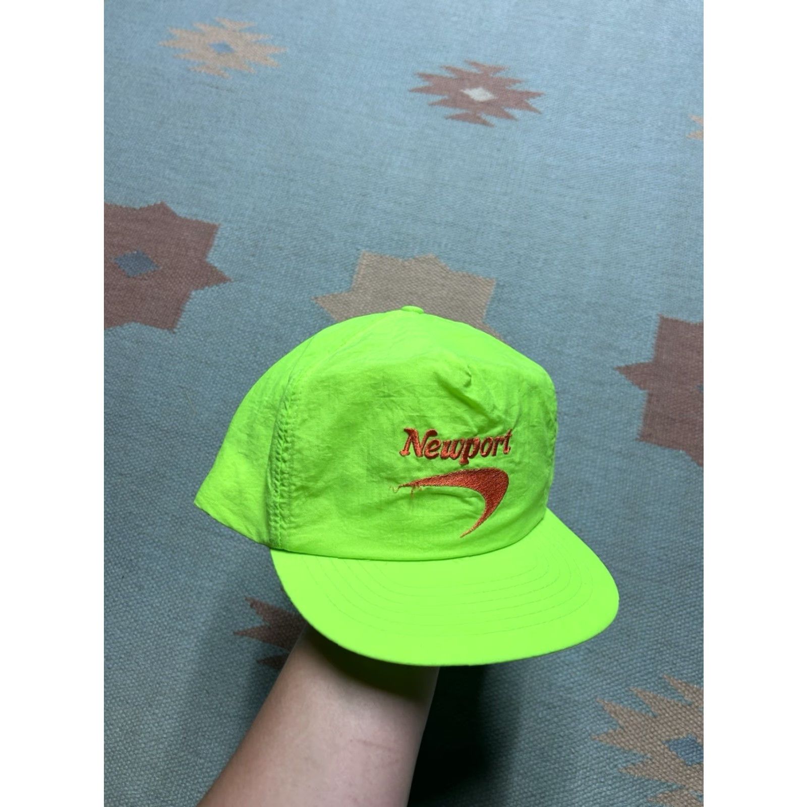 Vintage VINTAGE Newport Hat SnapBack Green Hi Vis Promo Adjustable Men Size ONE SIZE - 2 Thumbnail