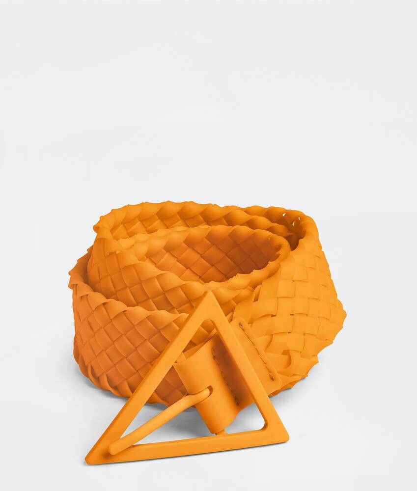 Bottega Veneta o1n1vont0425 Size: 100 / Triangle Belt in Orange Size 40 - 1 Thumbnail
