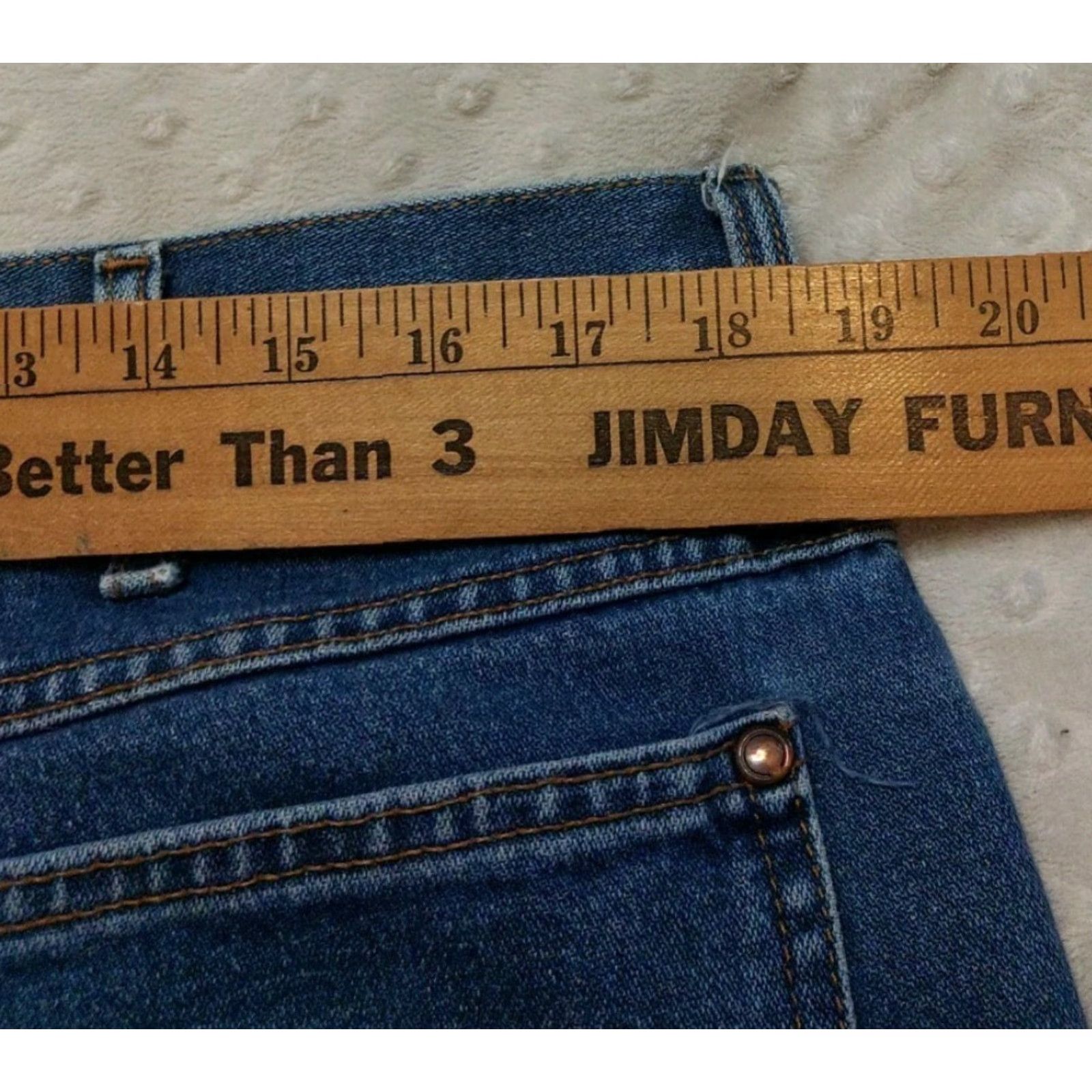 Vintage Cinch Rocky Mtn Jeans Western Blue Regular 38X30 Denim 5-Pocket Jeans Men's Size 38 Medium Wash Jeans Size US 38 / EU 54 - 7 Thumbnail