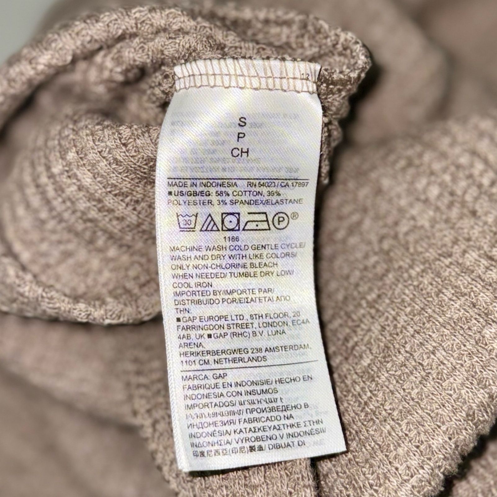 Gap Gap Brown Waffle-Knit Turtleneck Sweater | Sz S Size S / US 4 / IT 40 - 8 Thumbnail