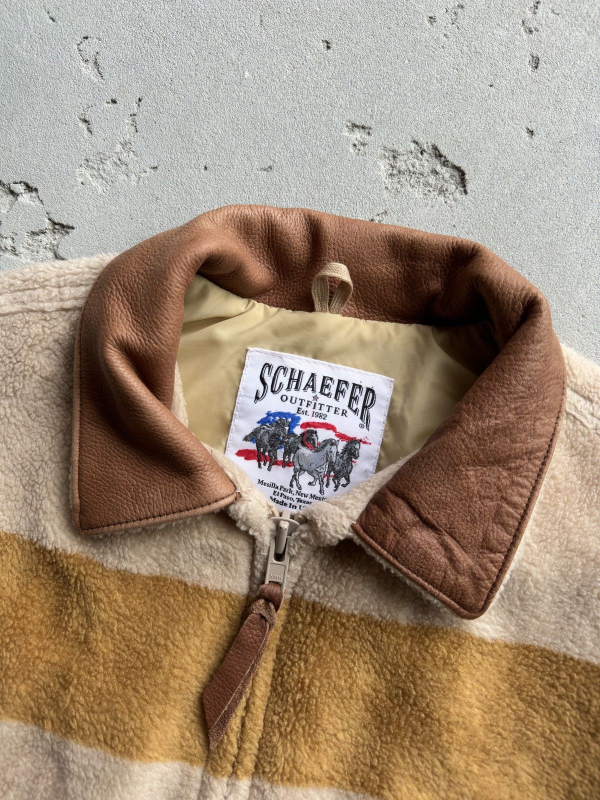 Vintage Vintage 1990s Schaefer Sherpa Jacket Size US M / EU 48-50 / 2 - 10 Thumbnail