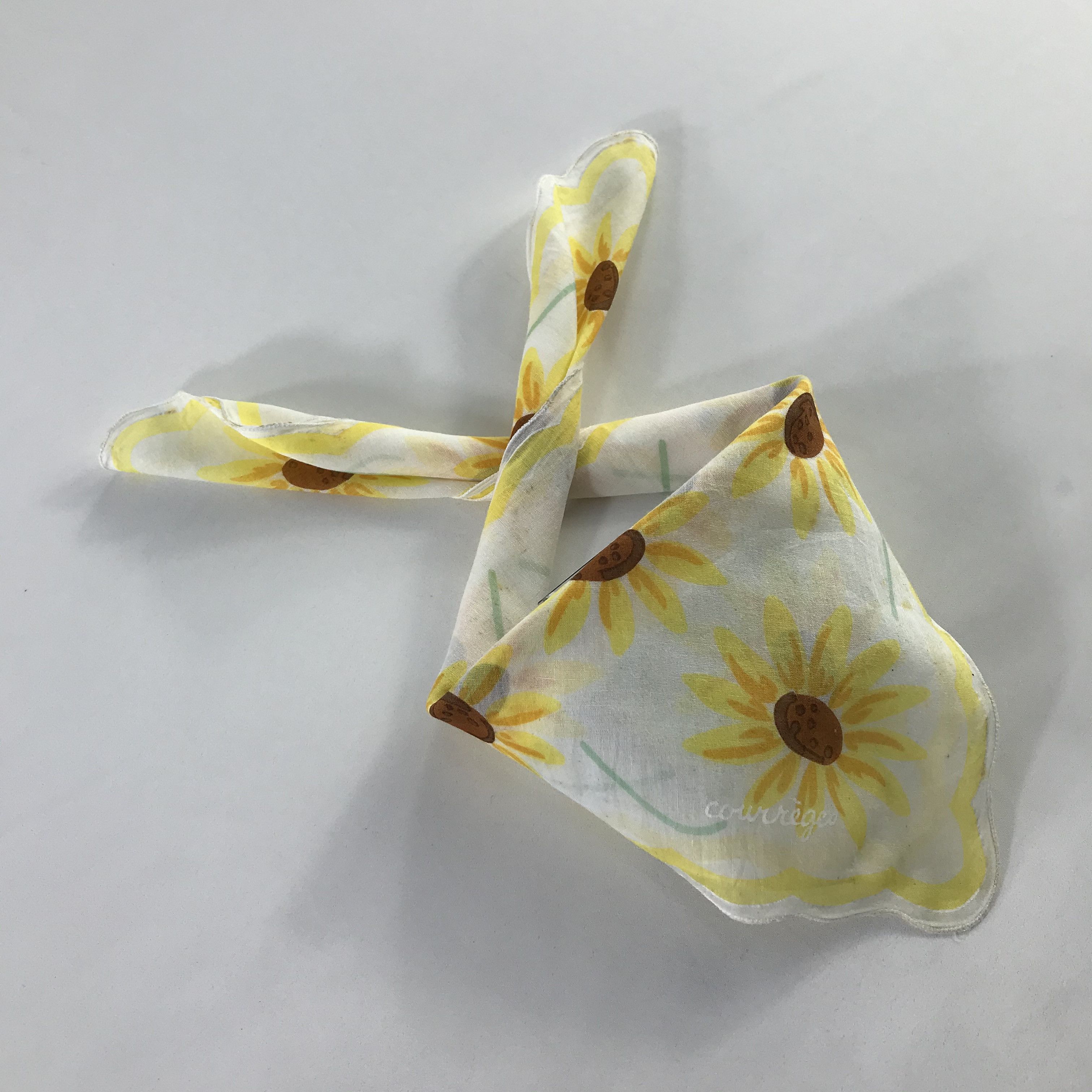 Courreges × Vintage Courreges Bandana / Handkerchief / Neckerchief - S422 Size ONE SIZE - 4 Thumbnail